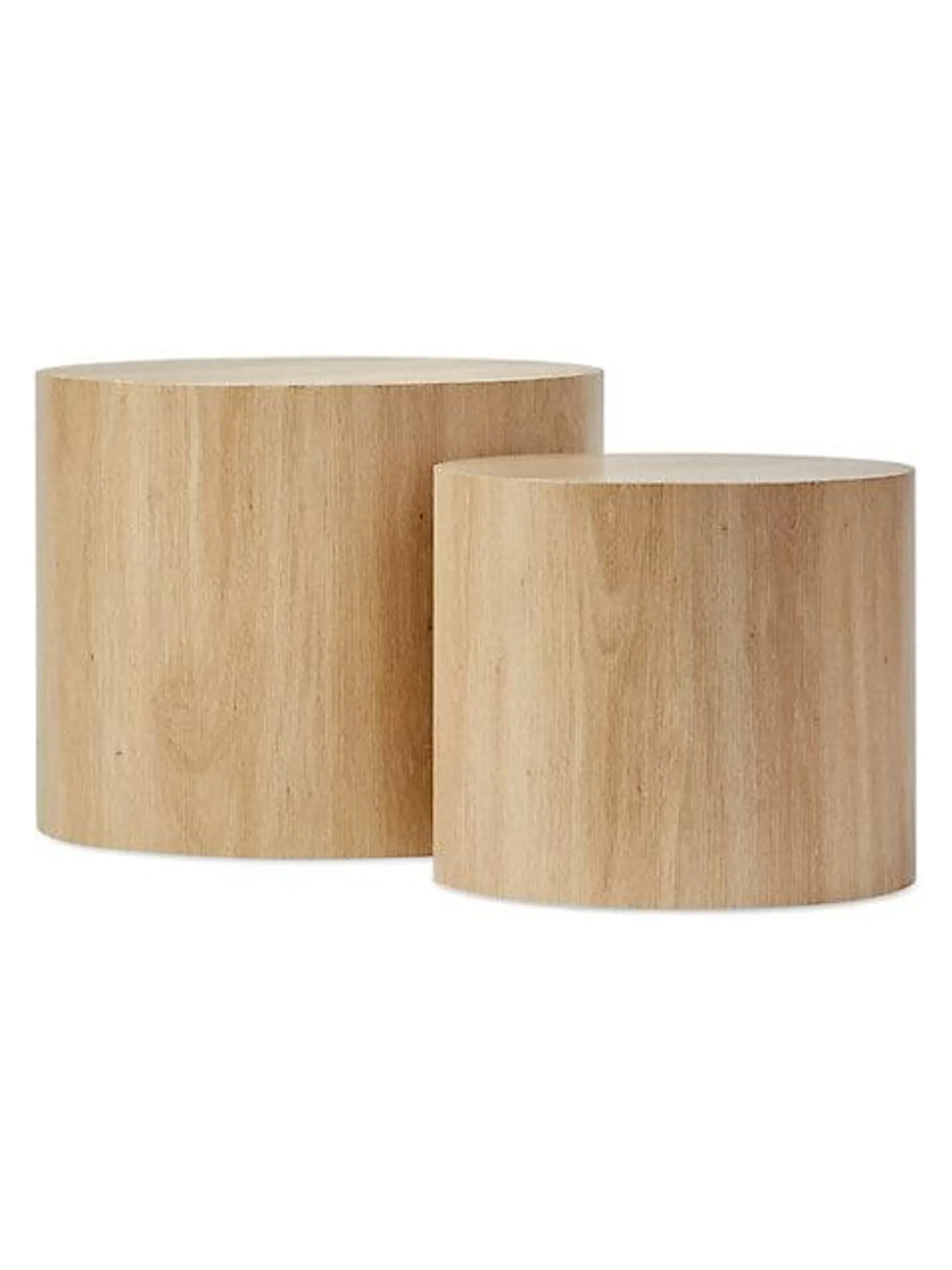 Set Of 2 Oak-Look Tables