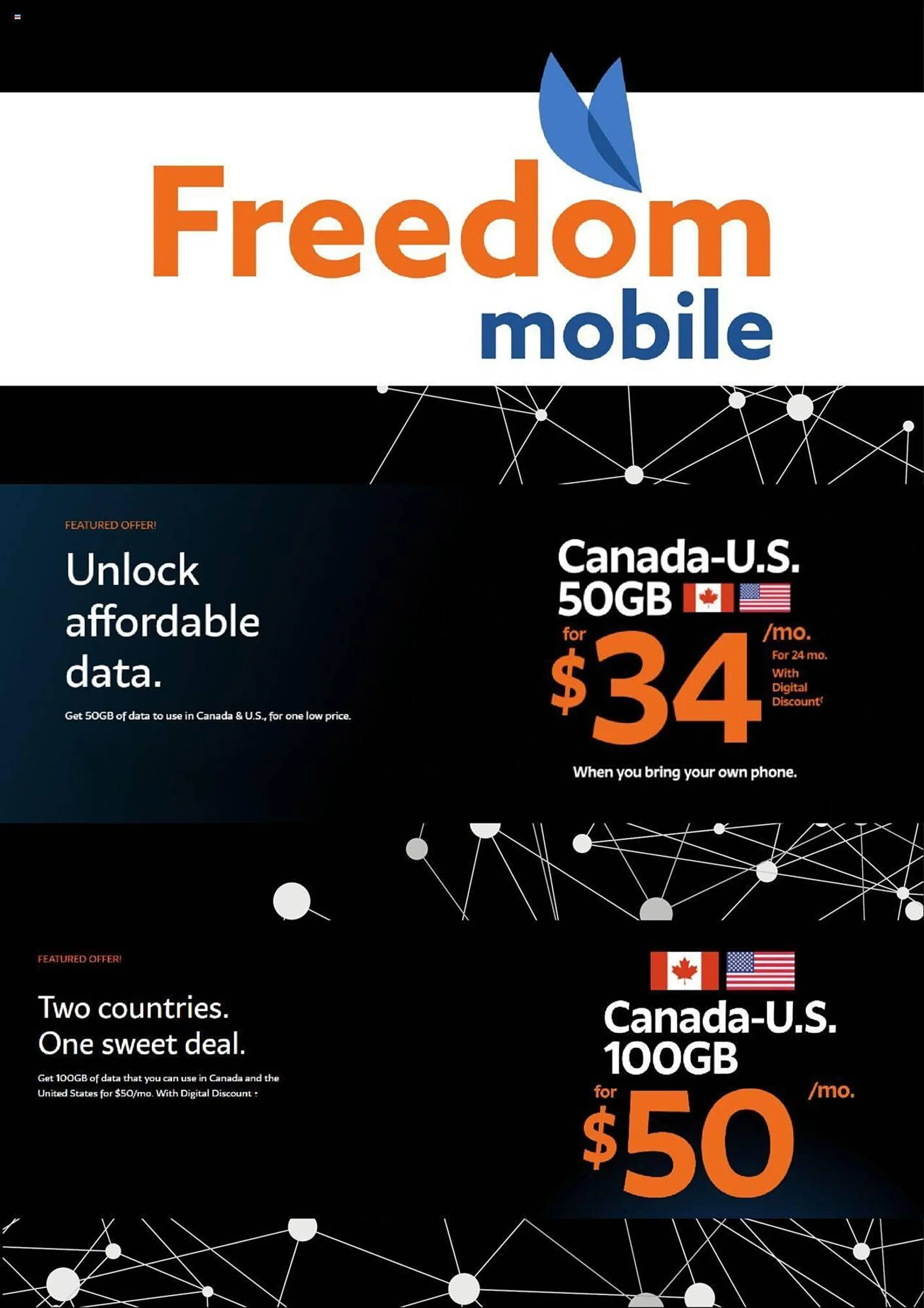 Freedom Mobile flyer - 1