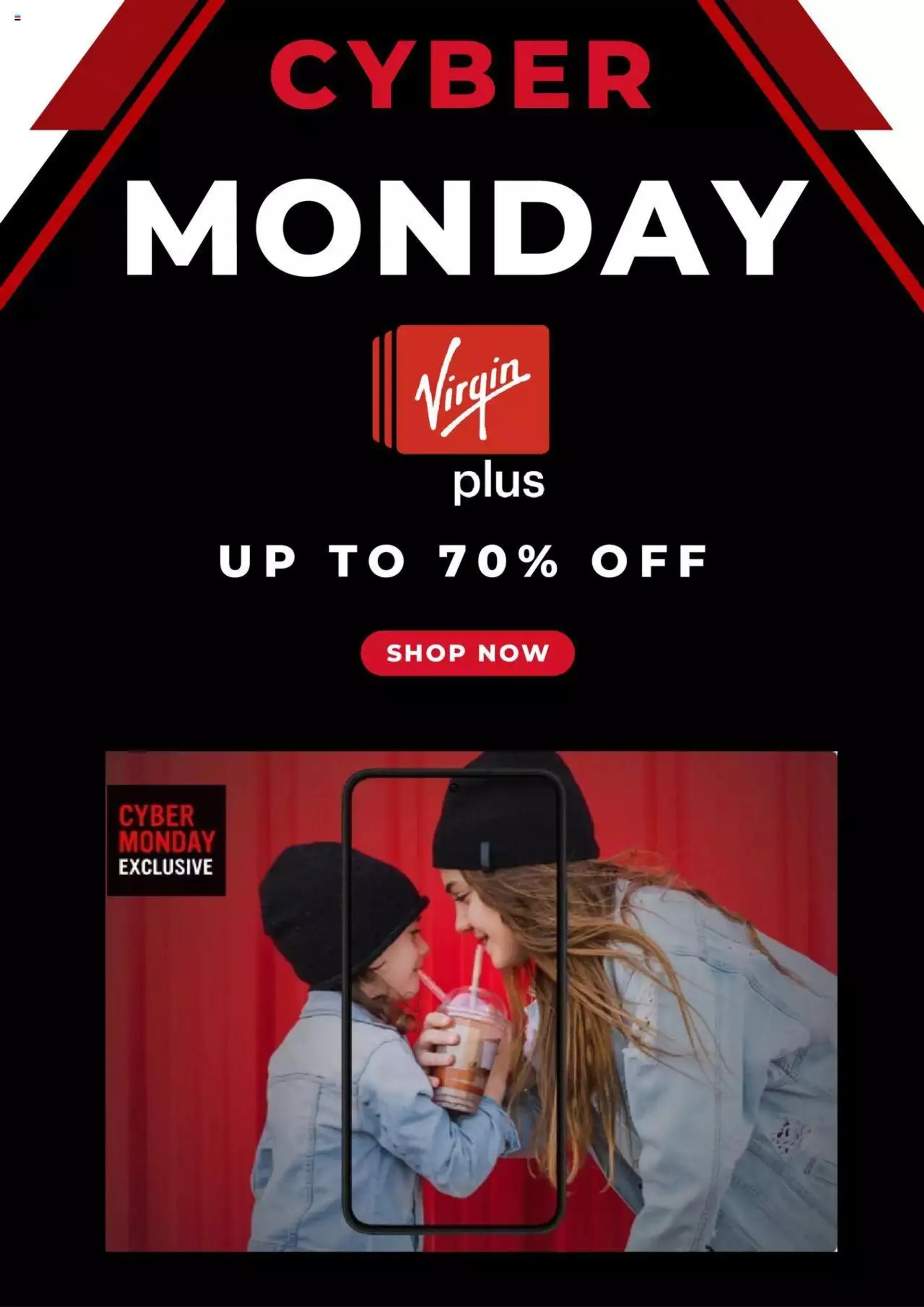 Virgin Plus - Cyber Monday - 0