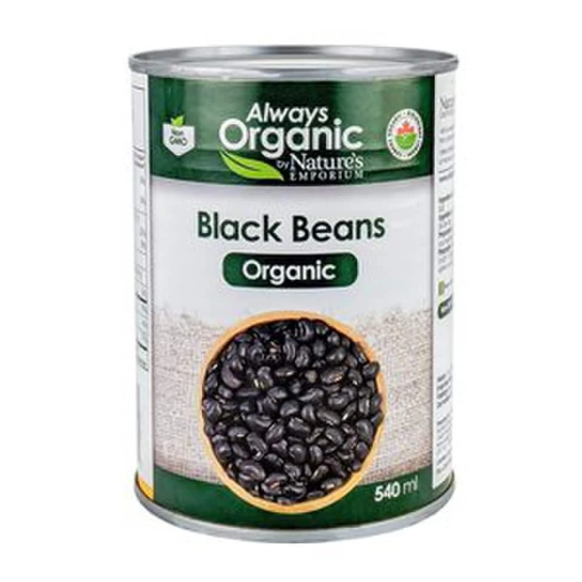 Always Organic Beans Black Org 540ml