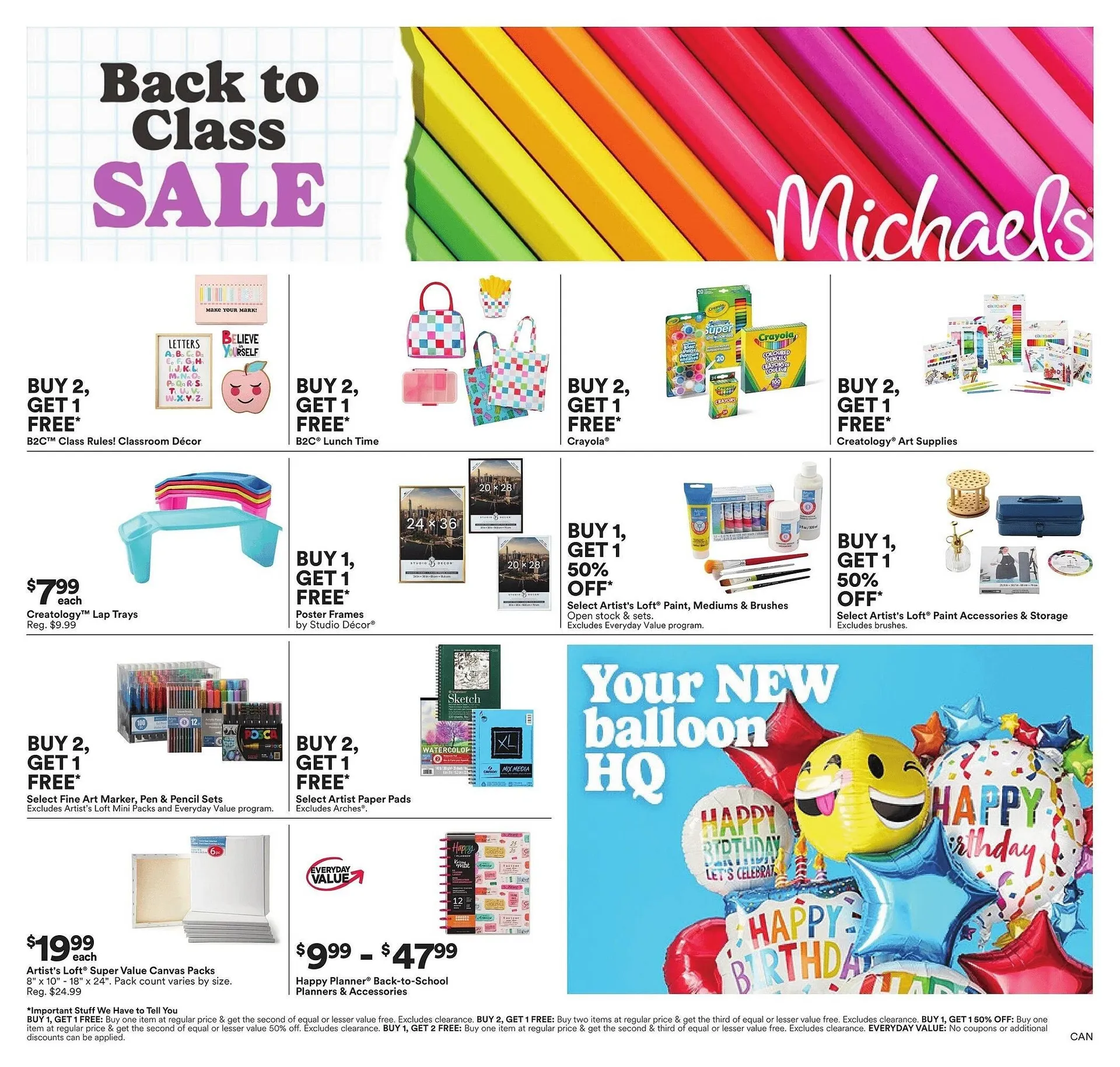 Michaels flyer from July 18 to July 24 2025 - flyer page 1