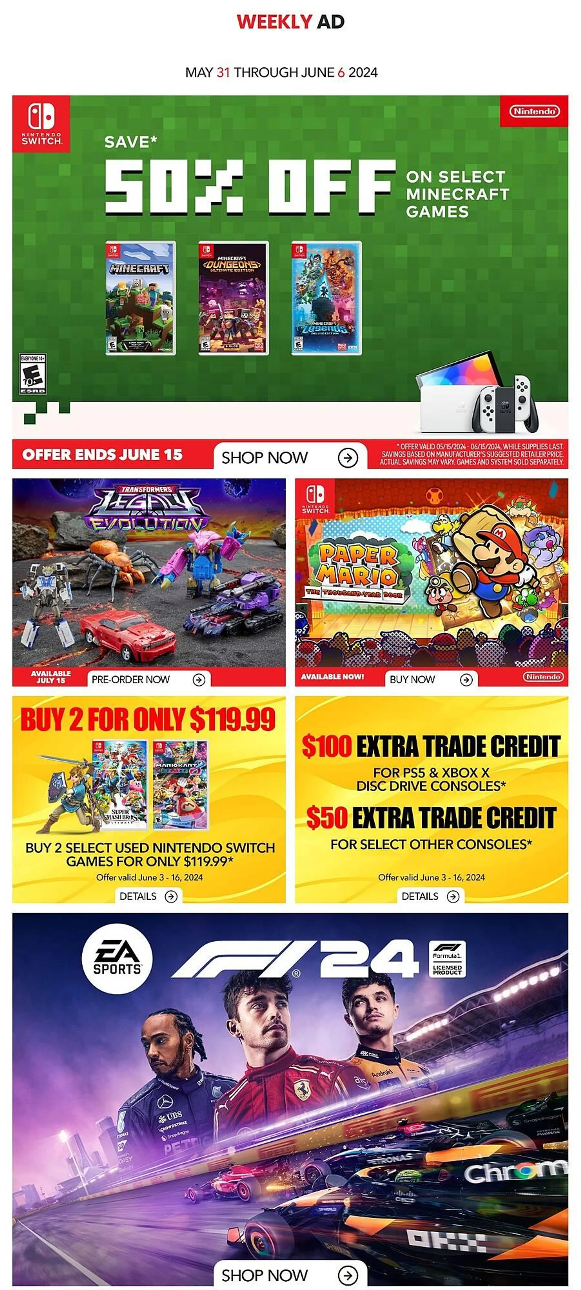 GameStop flyer from May 31 to June 6 2024 - flyer page 1