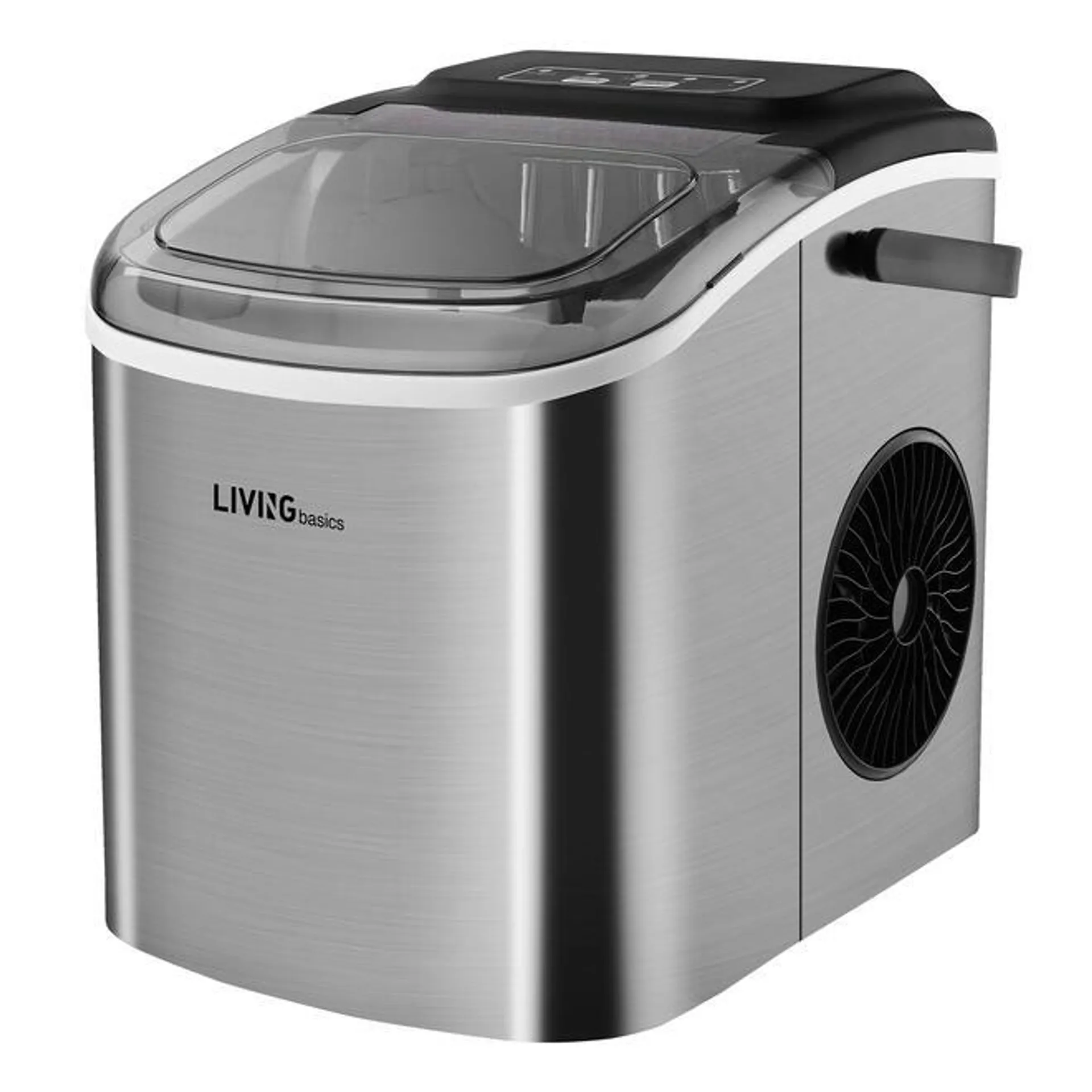 Portable Electric Cube Ice Maker Machine with Ice Scoop and Basket - LIVINGbasics®