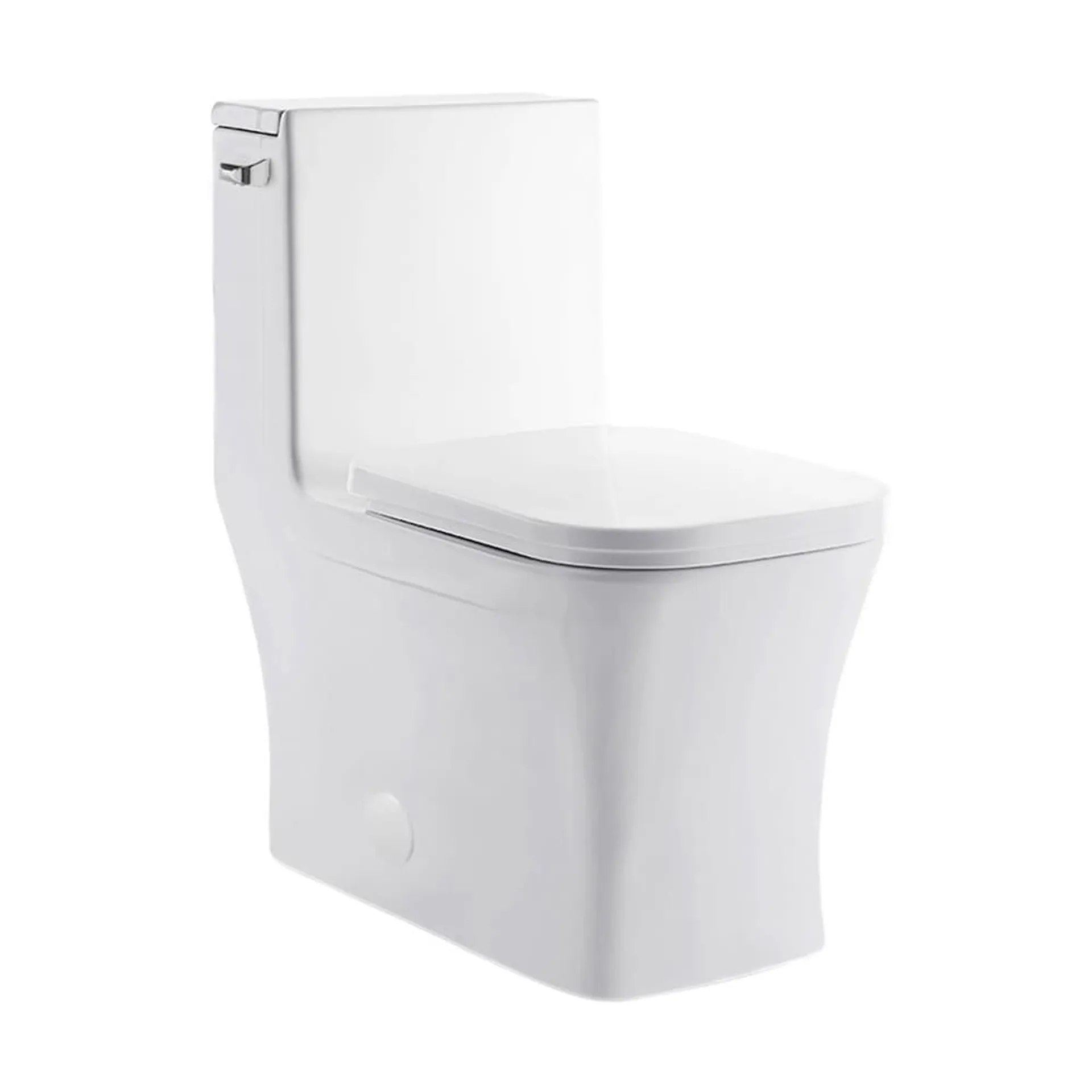 Concorde 1.28 GPF One-Piece Square Left Side Flush Handle Toilet in White