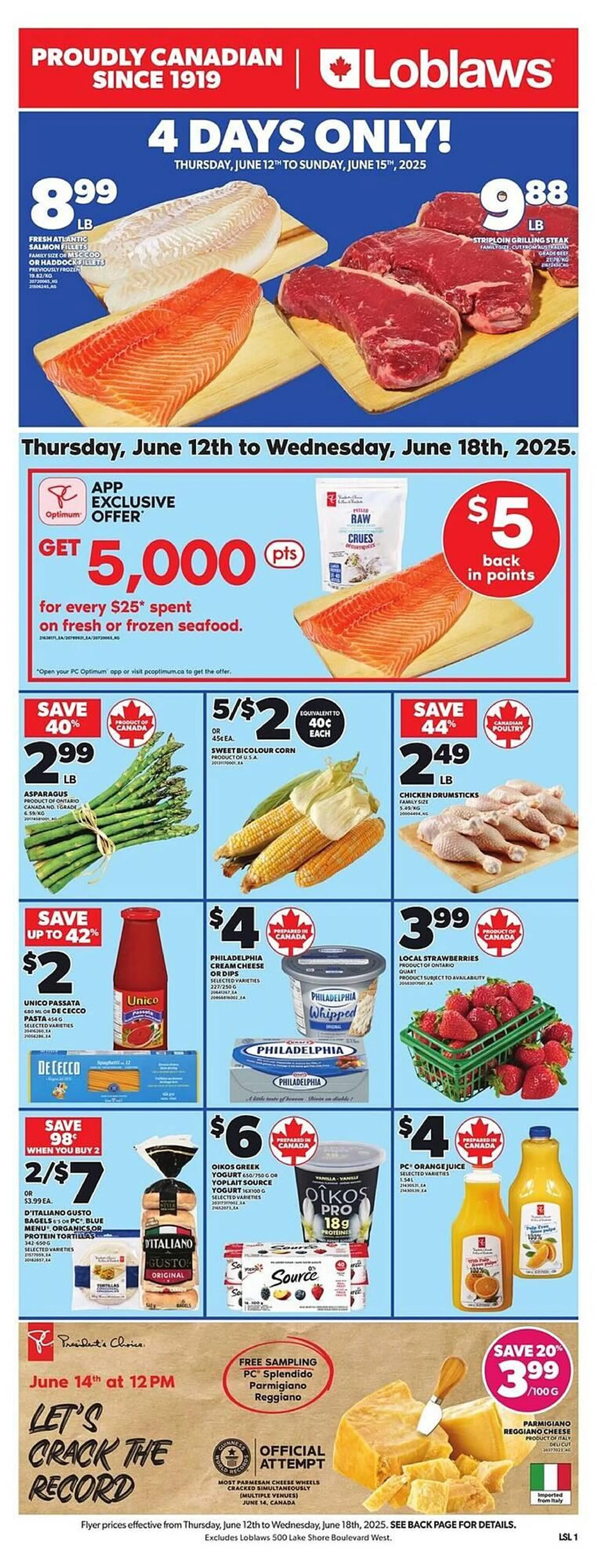 Loblaws flyer from June 12 to June 19 2025 - flyer page 1
