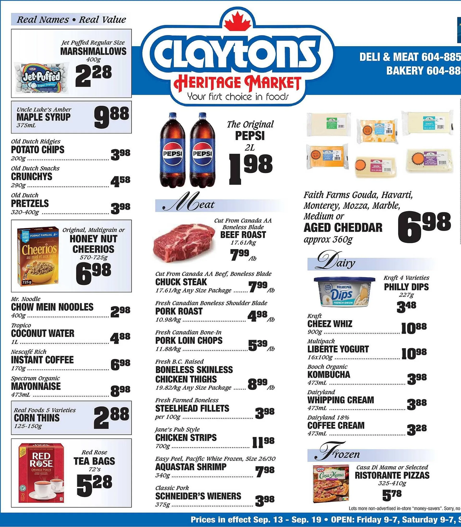 Claytons Heritage Market flyer - 1