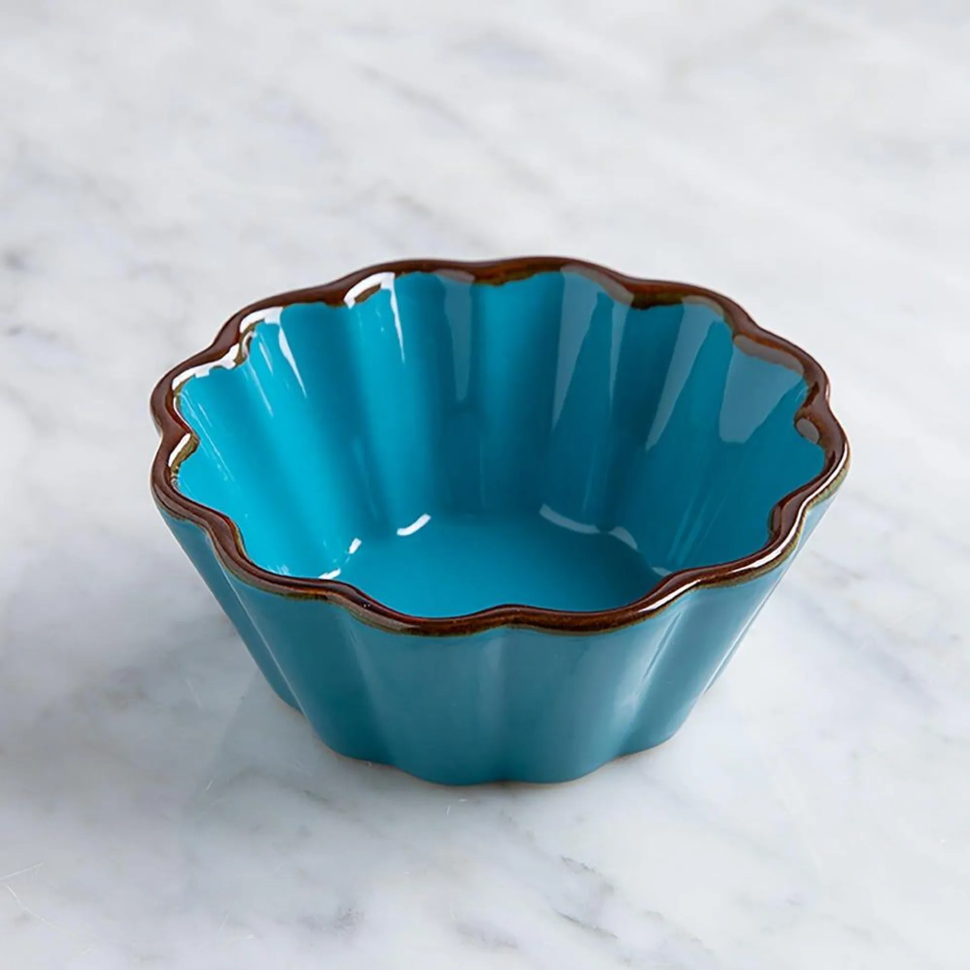 KSP Tuscana Fluted Mini Pie Dish (Aqua)