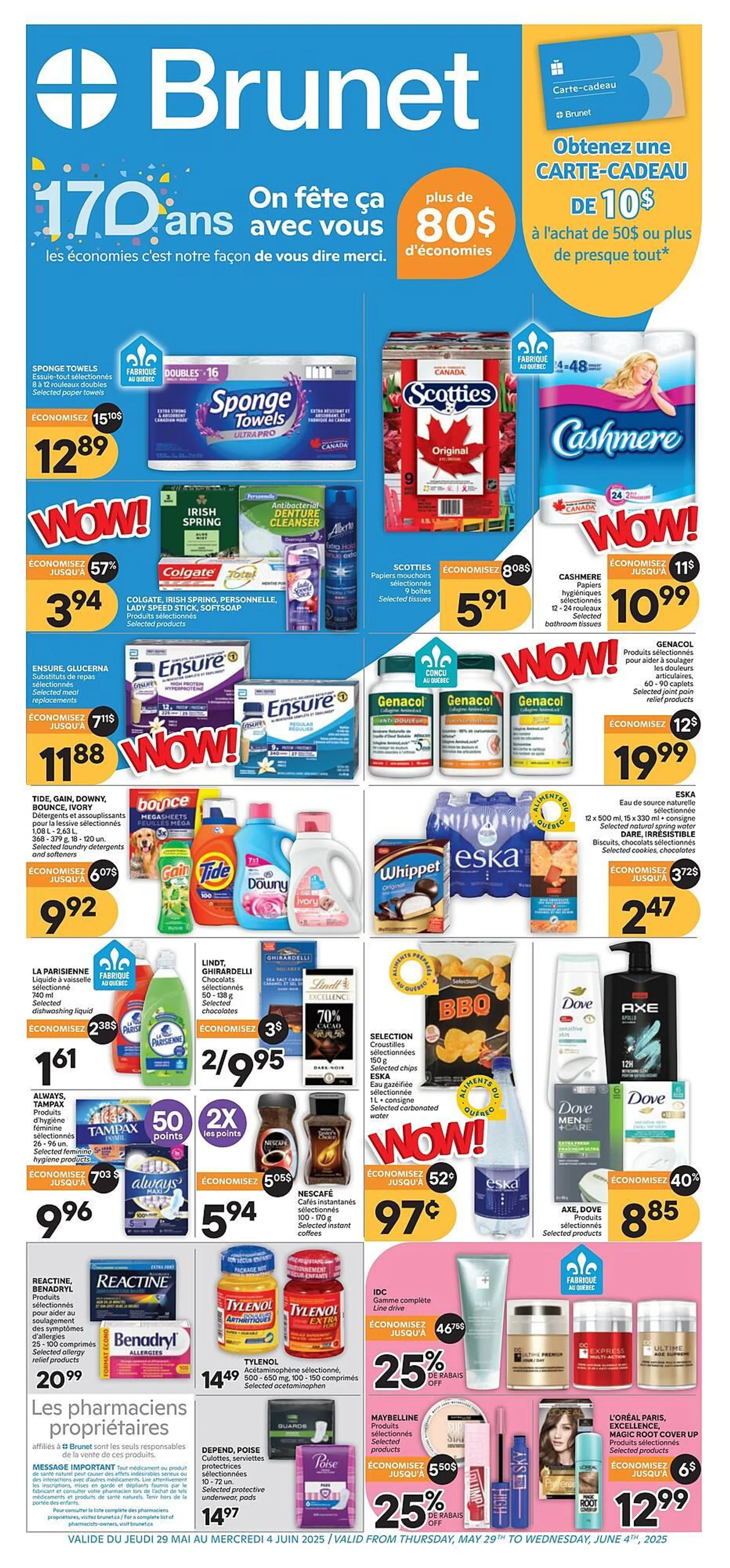 Brunet flyer from May 29 to June 4 2025 - flyer page 1
