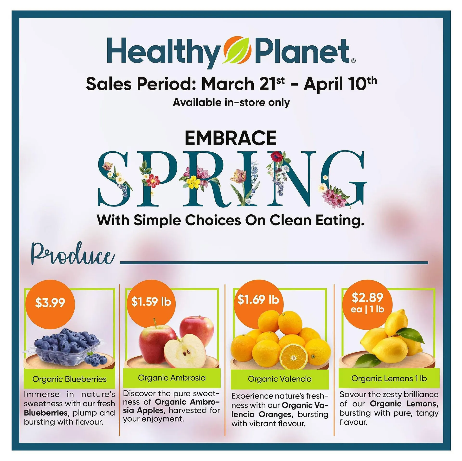 Healthy Planet flyer from April 12 to May 2 2024 - flyer page 1