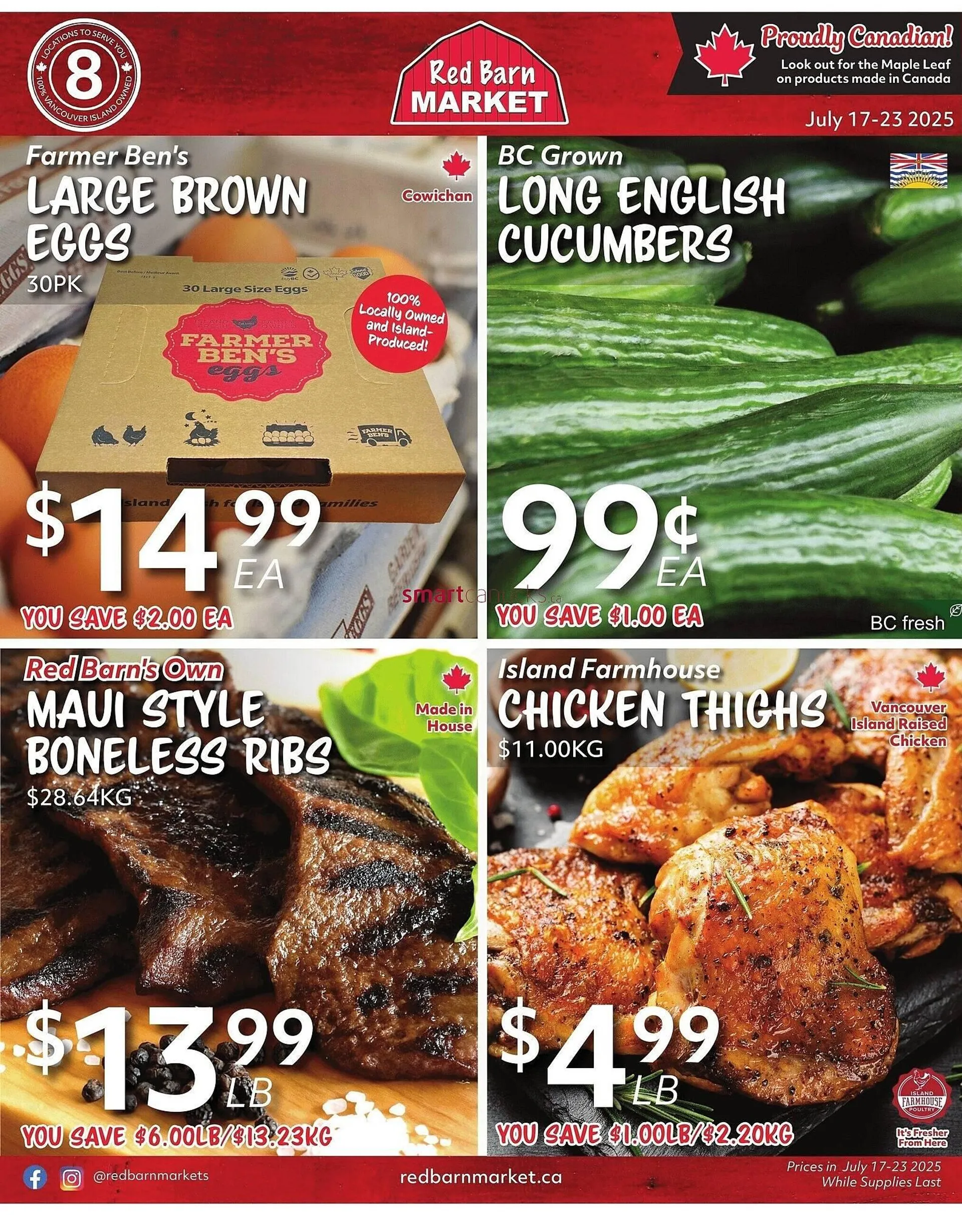 Red Barn Market flyer - 1