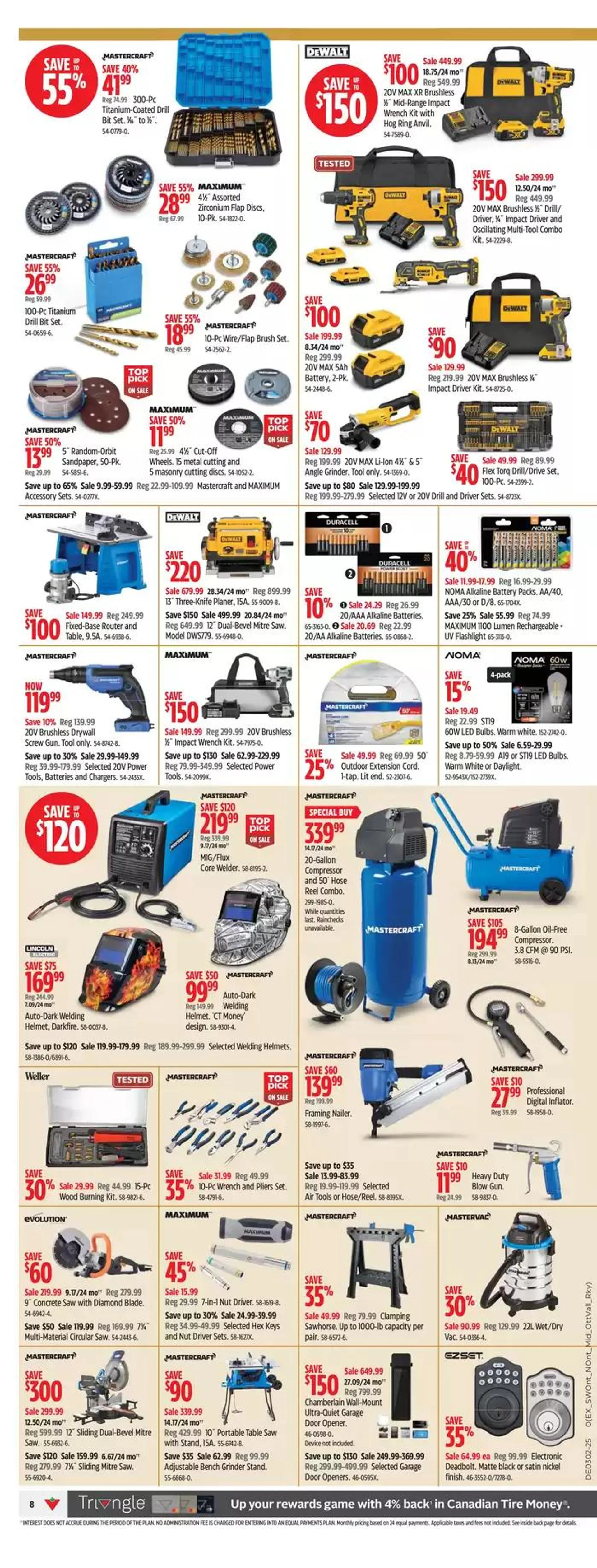 Canadian Tire weekly flyer from January 3 to January 9 2025 - flyer page 8