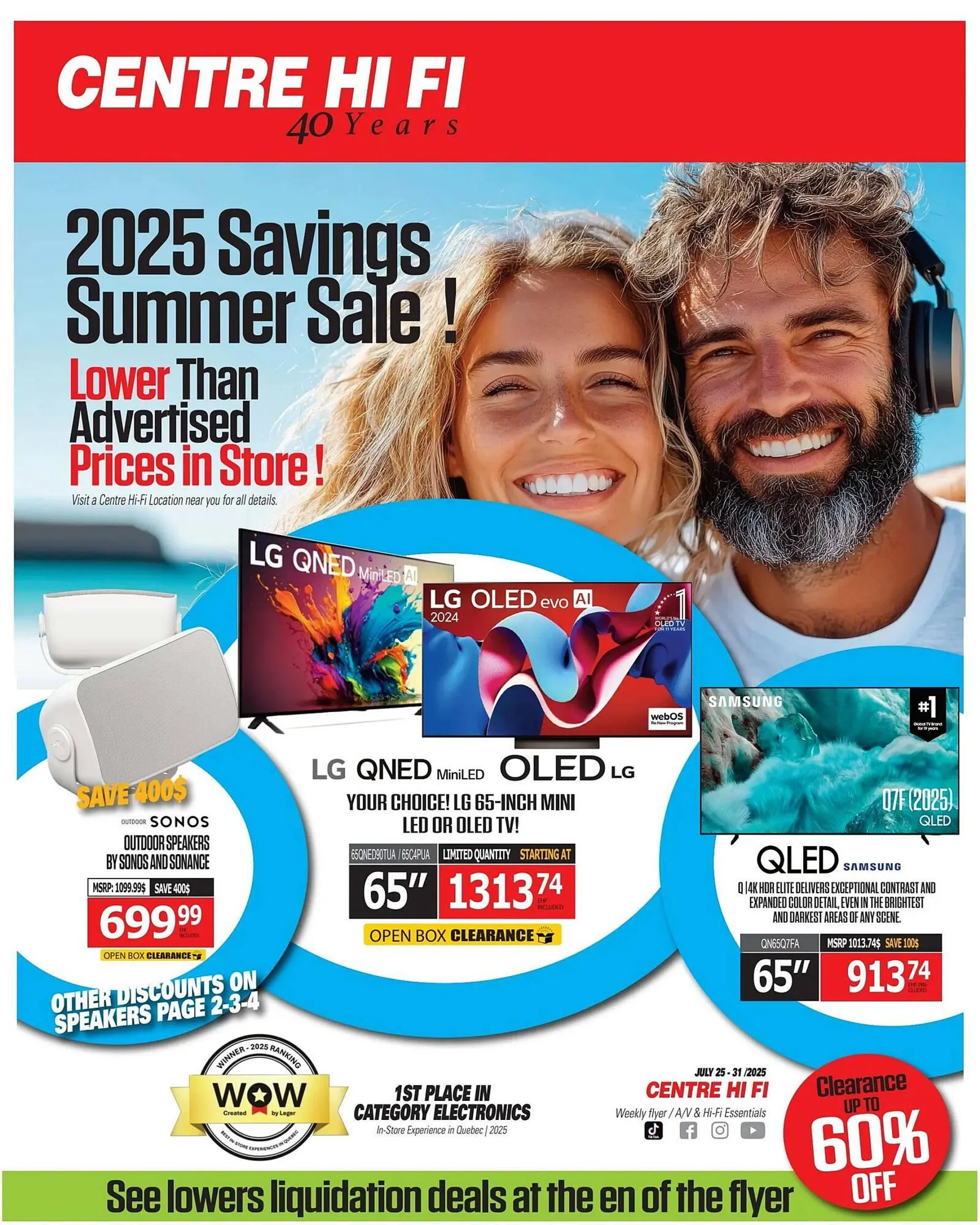 Centre Hi-Fi flyer from July 25 to July 31 2025 - flyer page 1