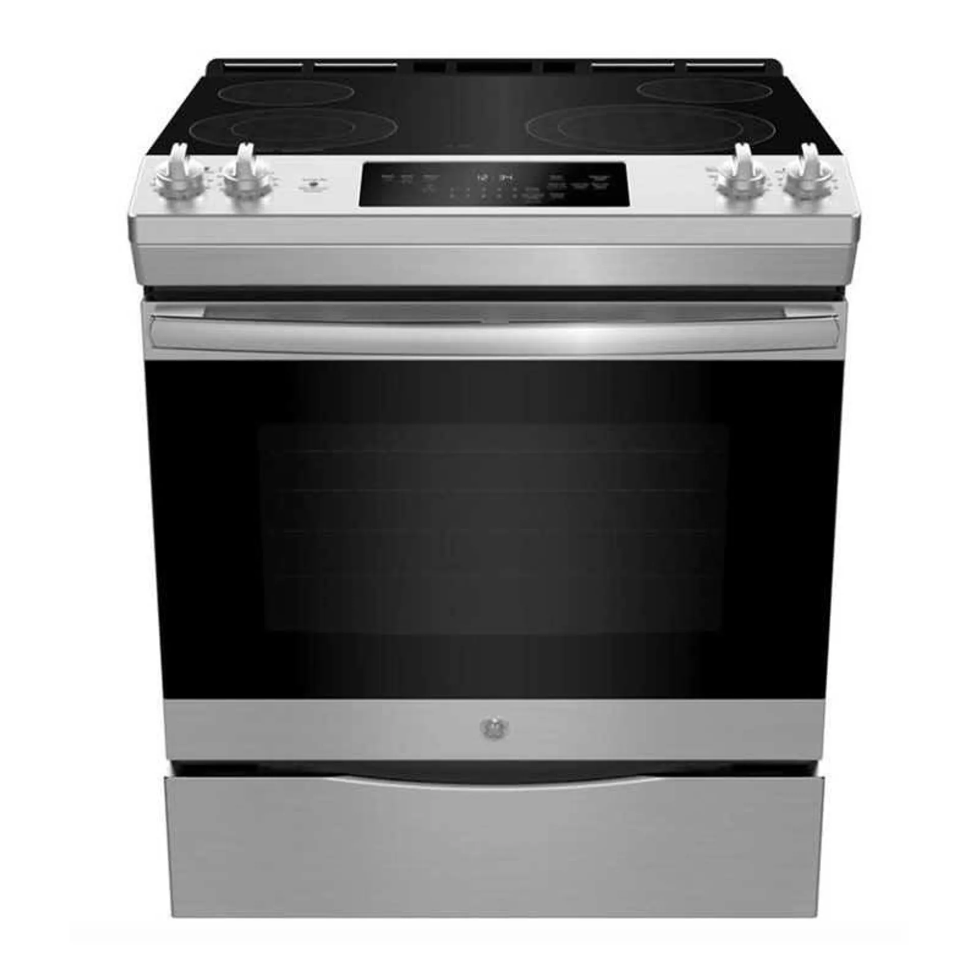 GE Cuisinière 30 po Inox Électrique Vitrocéramique - JCSS630SMSS GE