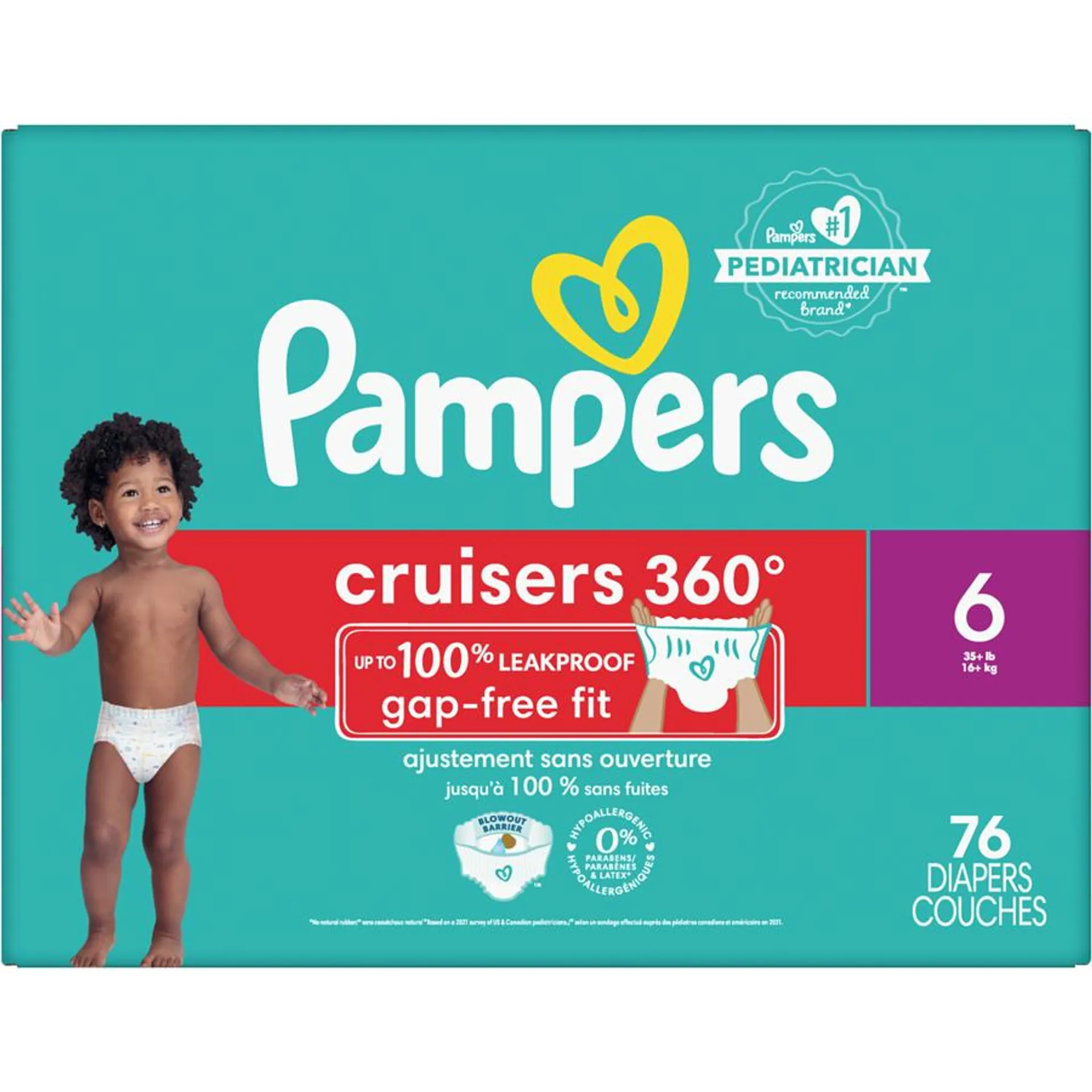 Cruisers 360 Diapers Size 6 76 Count