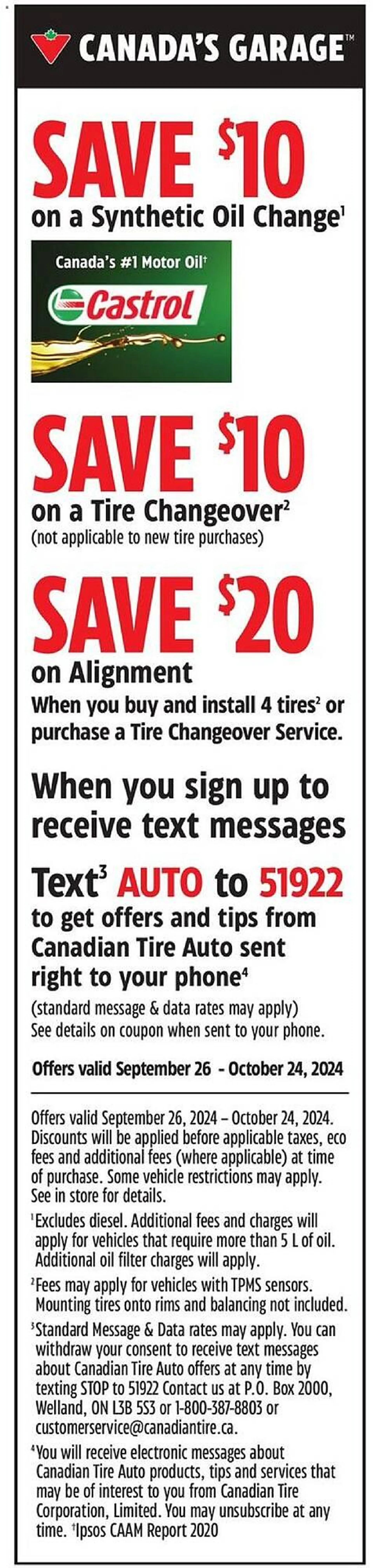 Canadian Tire flyer from October 18 to October 24 2024 - flyer page 44