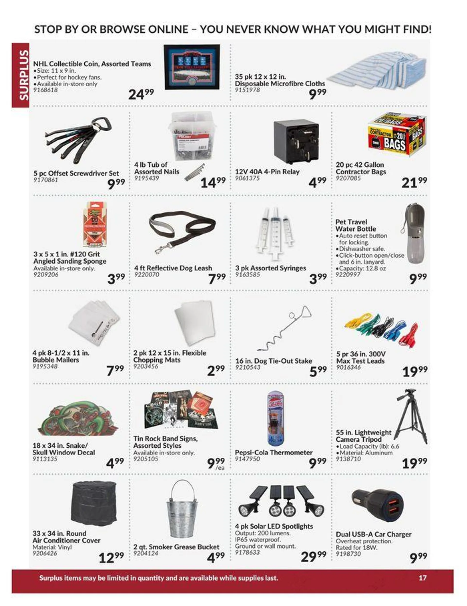 Surplus Catalogue from April 23 to April 22 2025 - flyer page 17