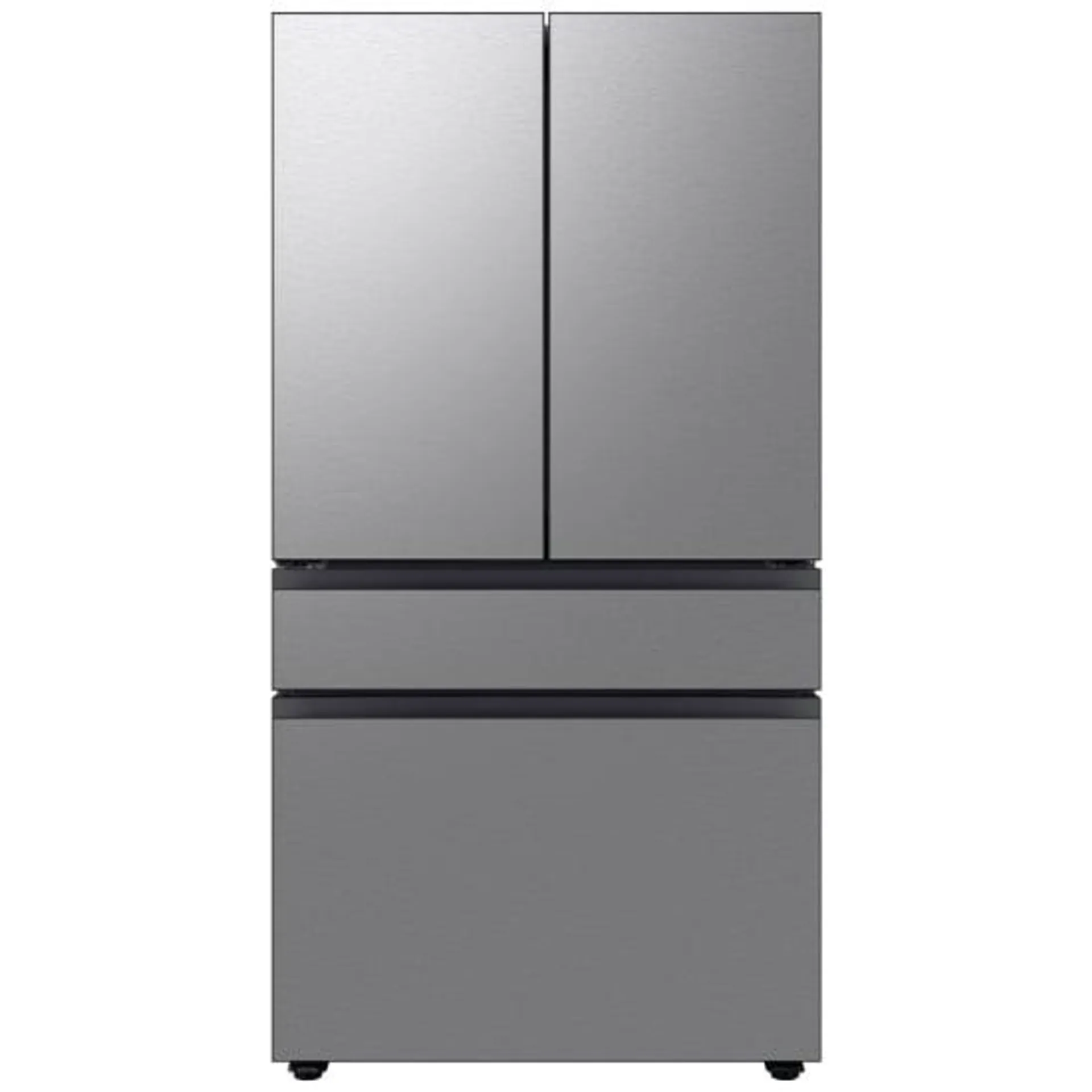 Samsung Bespoke RF29BB8600QLAA French Door Refrigerator, 36 inch Width, ENERGY STAR Certified, 28.8 cu. ft. Capacity, Stainless Steel colour Beverage Center, Dual Ice Maker with Ice Bites, Twin Cooling Plus, Metal Cooling Interior, FlexZone Drawer