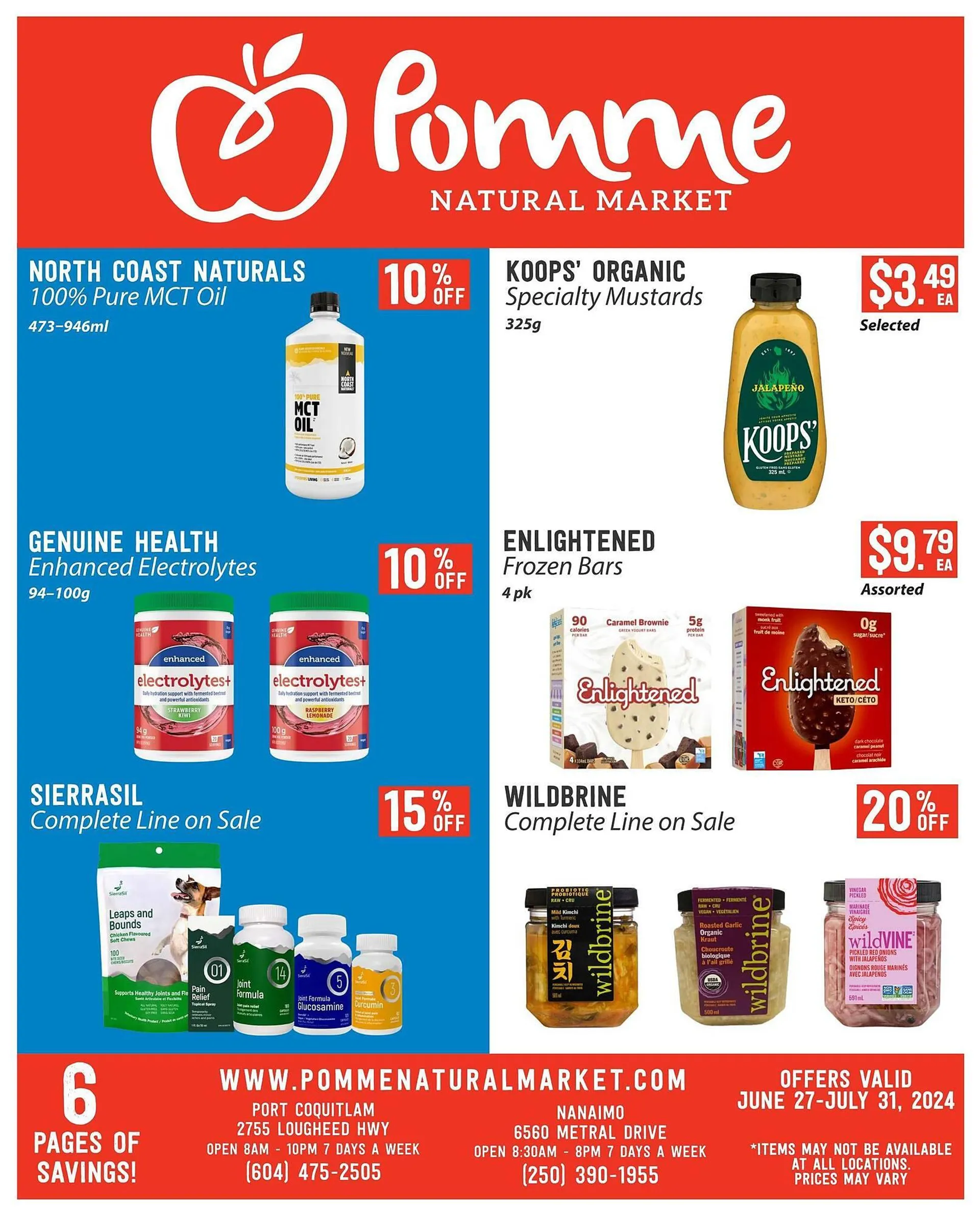 Pomme Natural Market flyer - 1