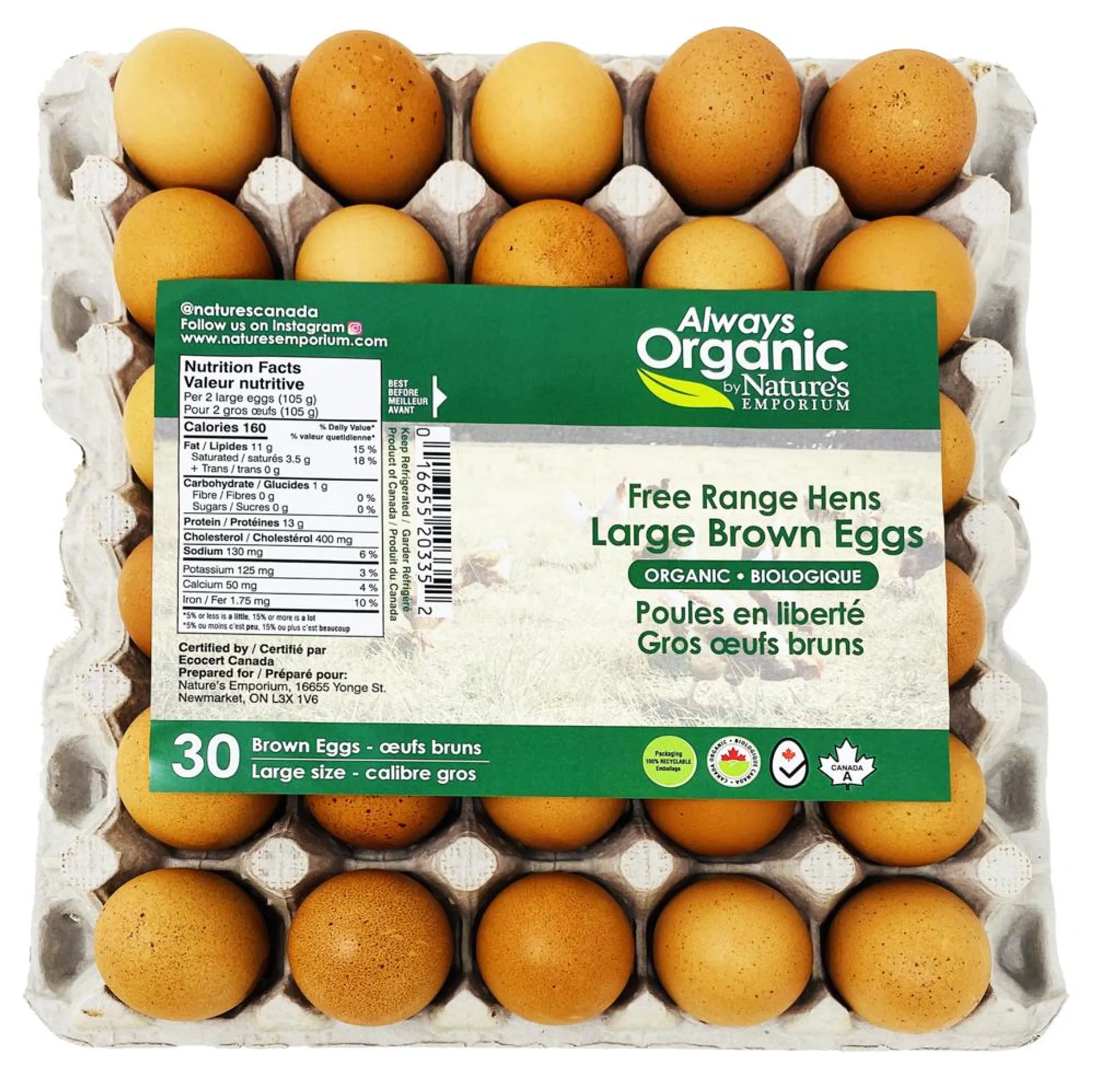 Always Organic Eggs Organic Large 30 pk