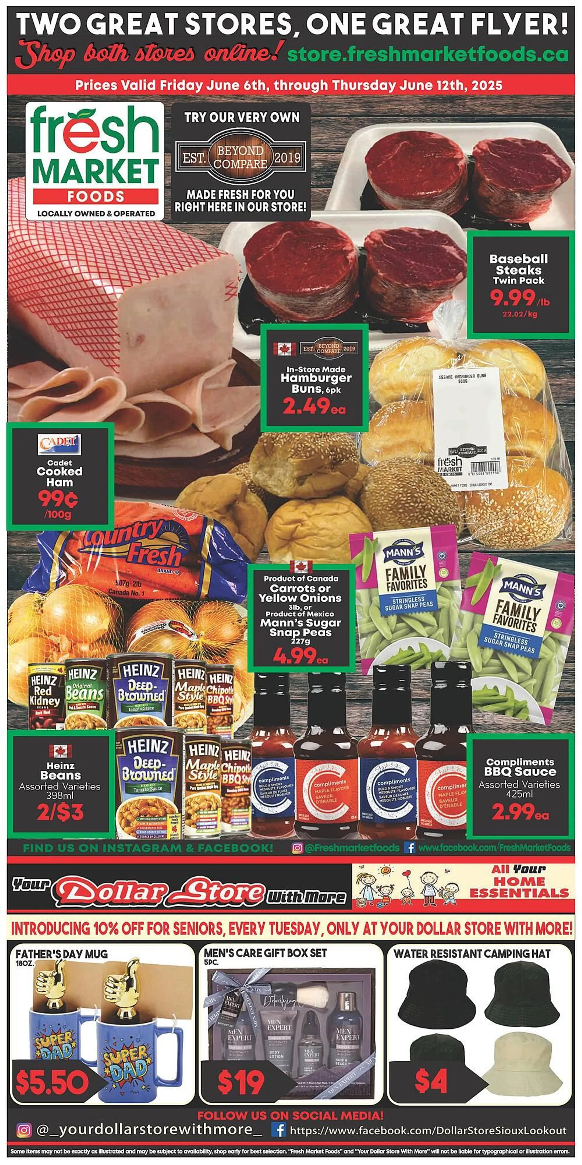 Fresh Market Foods flyer from June 6 to June 12 2025 - flyer page 1