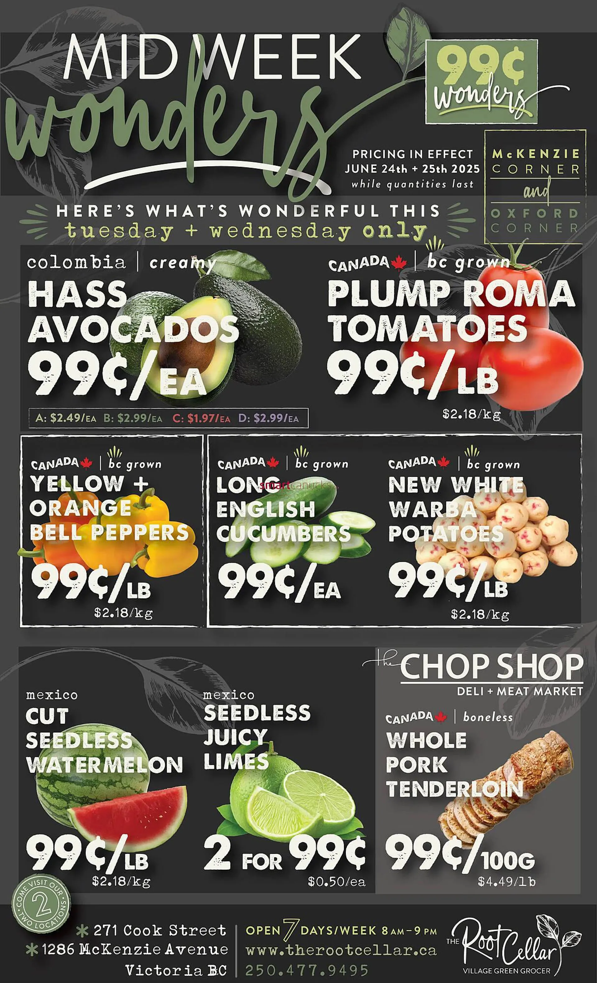 The Root Cellar flyer from June 26 to July 2 2025 - flyer page 1