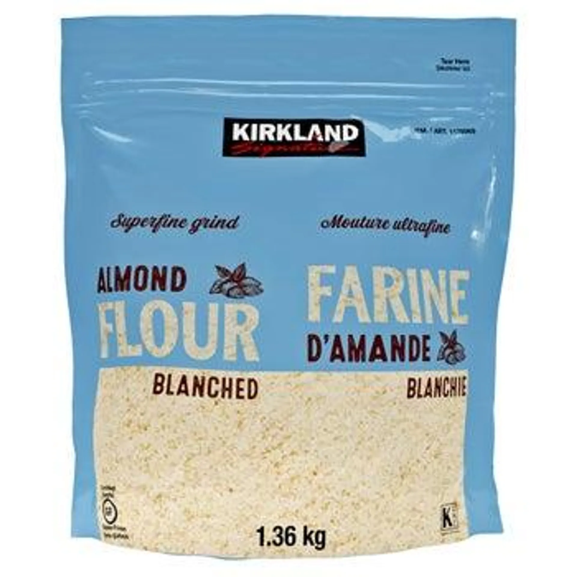 Kirkland Signature Superfine Grind Almond Flour, Blanched, 1.36 kg