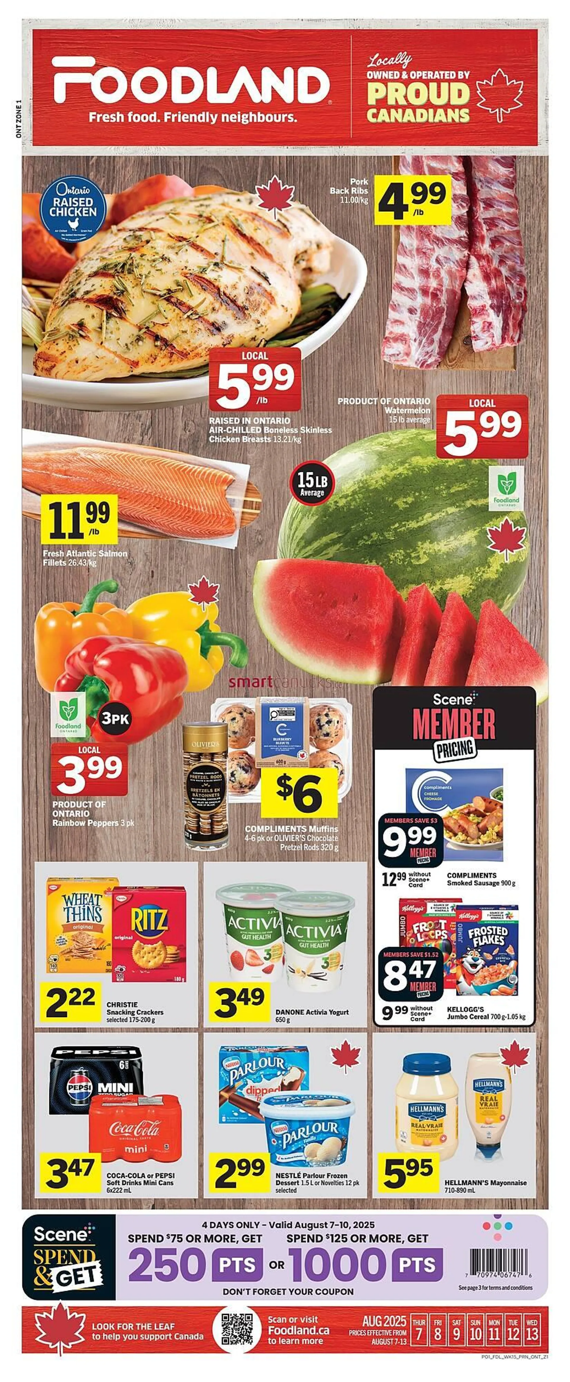 Foodland flyer from August 7 to August 13 2025 - flyer page 1