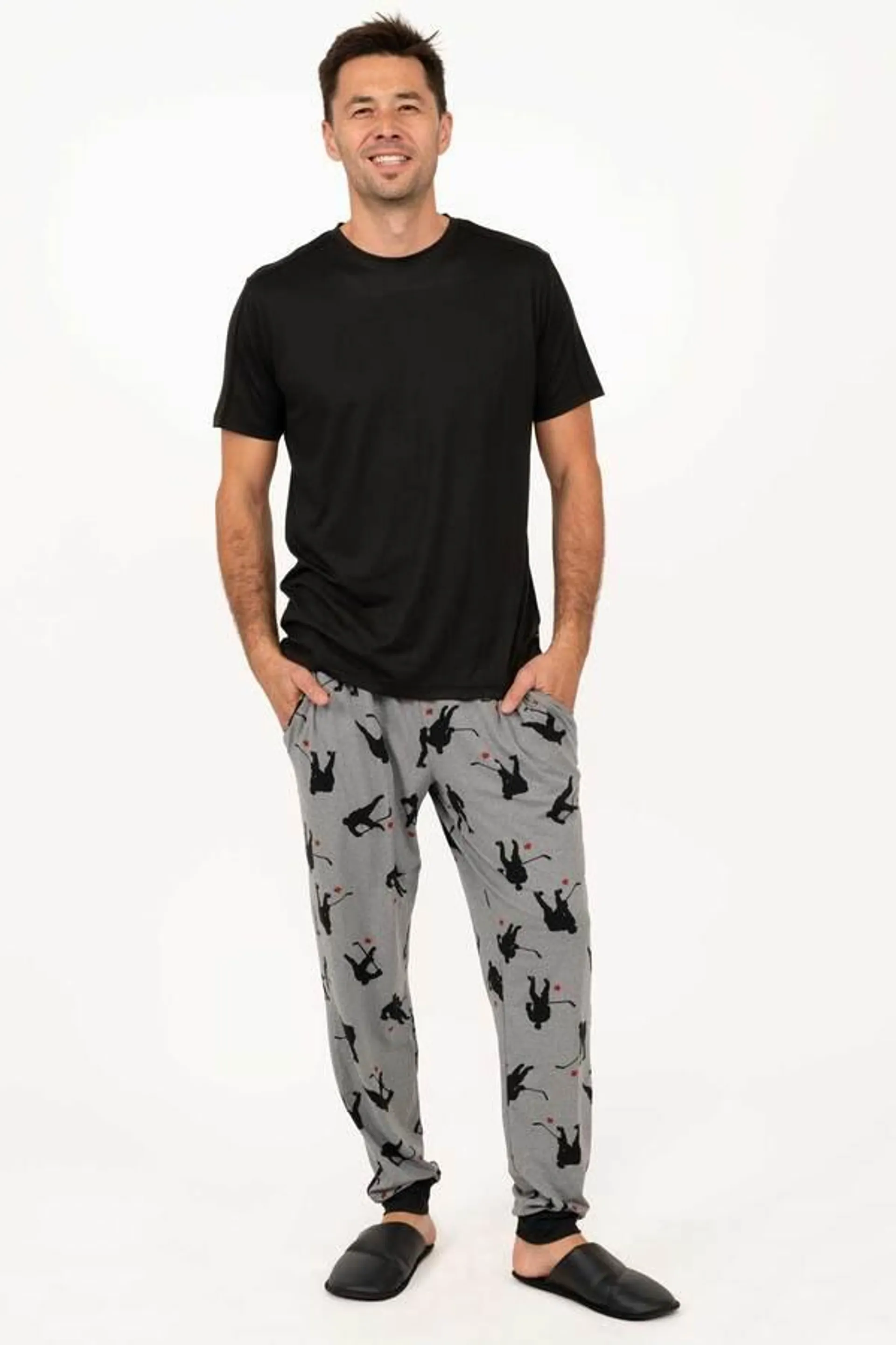 Rêves - Ultra soft PJ jogger pants, Hockey