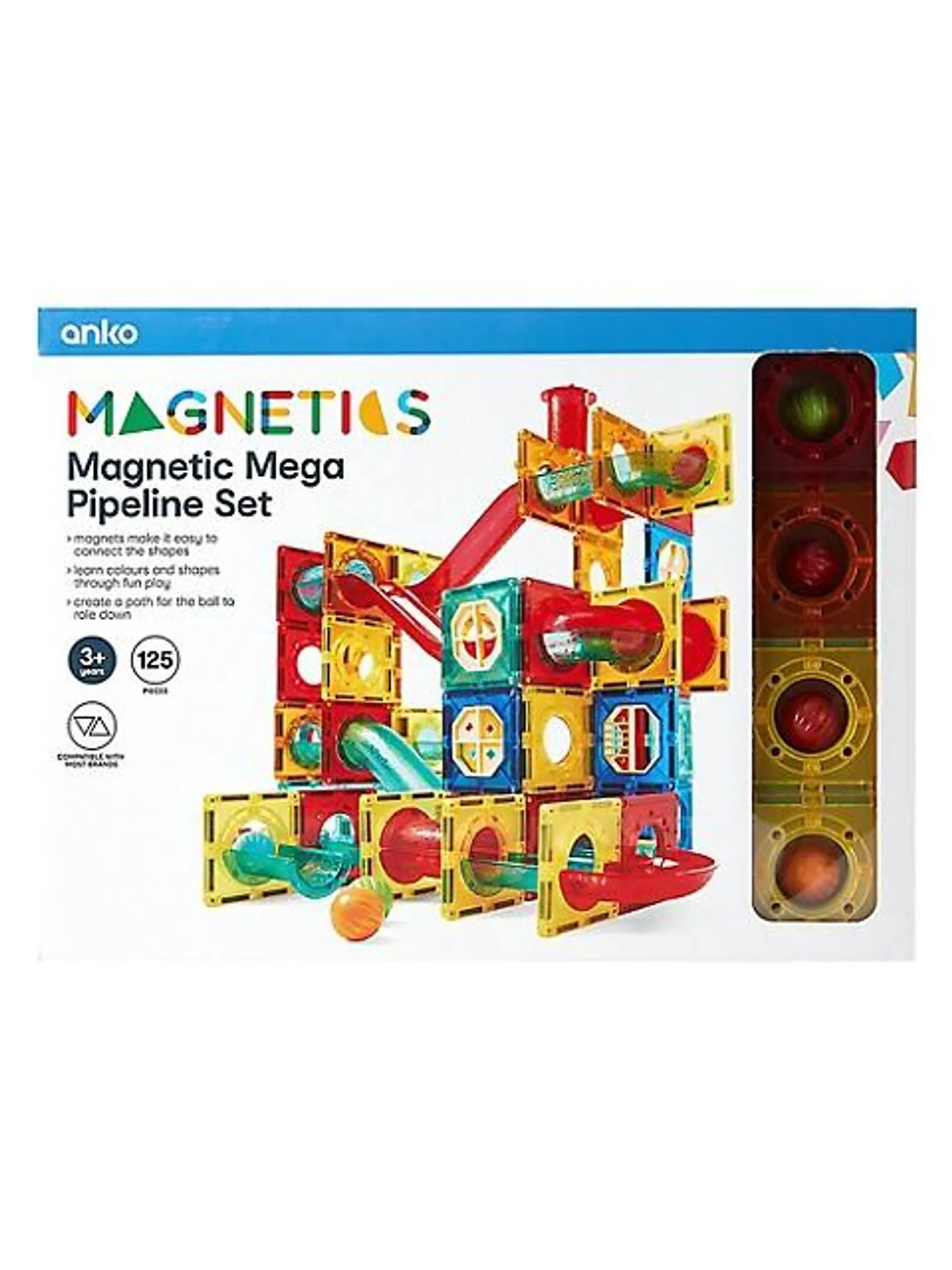 Magnetic Pipeline 125 Piece Set