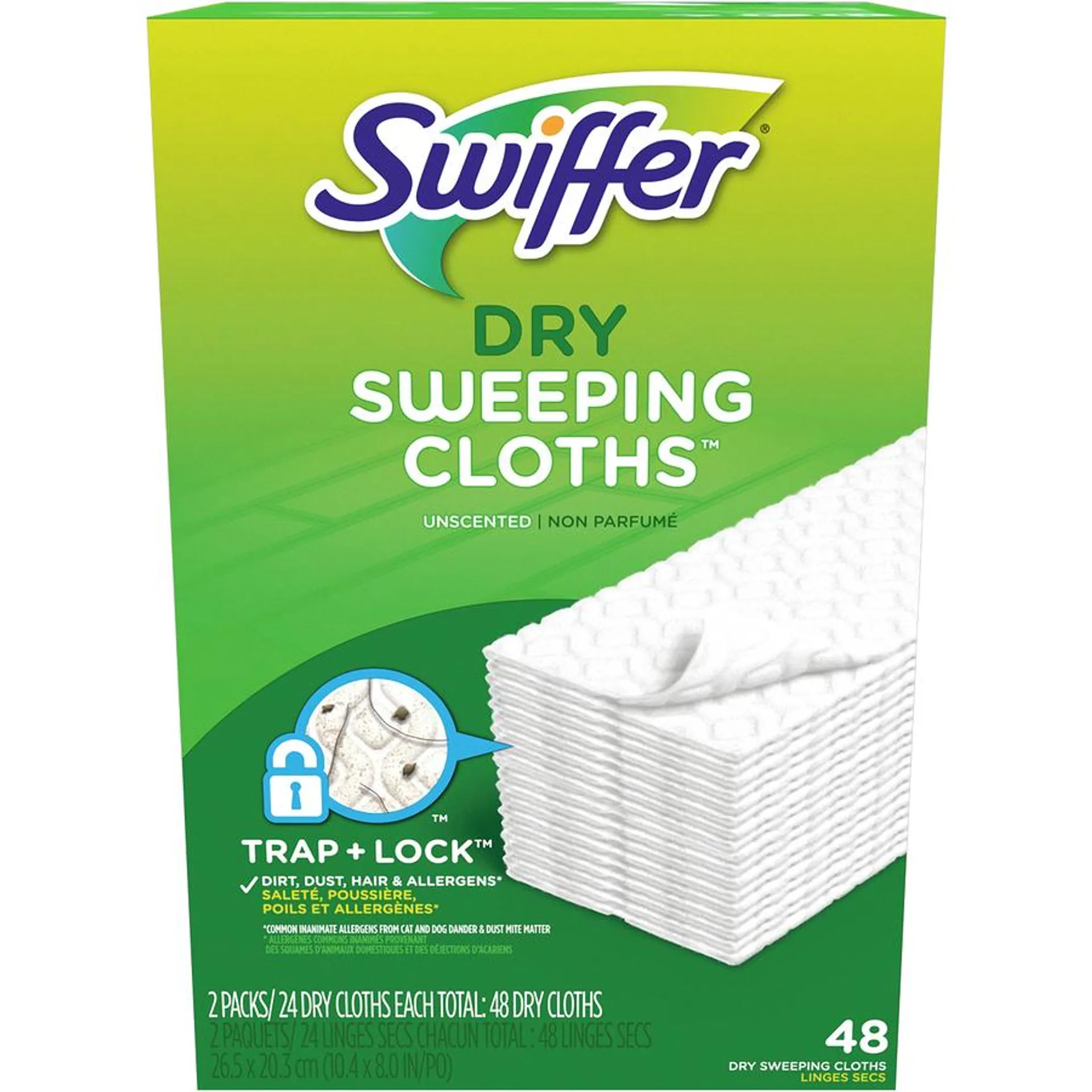 Sweeper Dry Sweeping Cloths 48 Unscented Refills