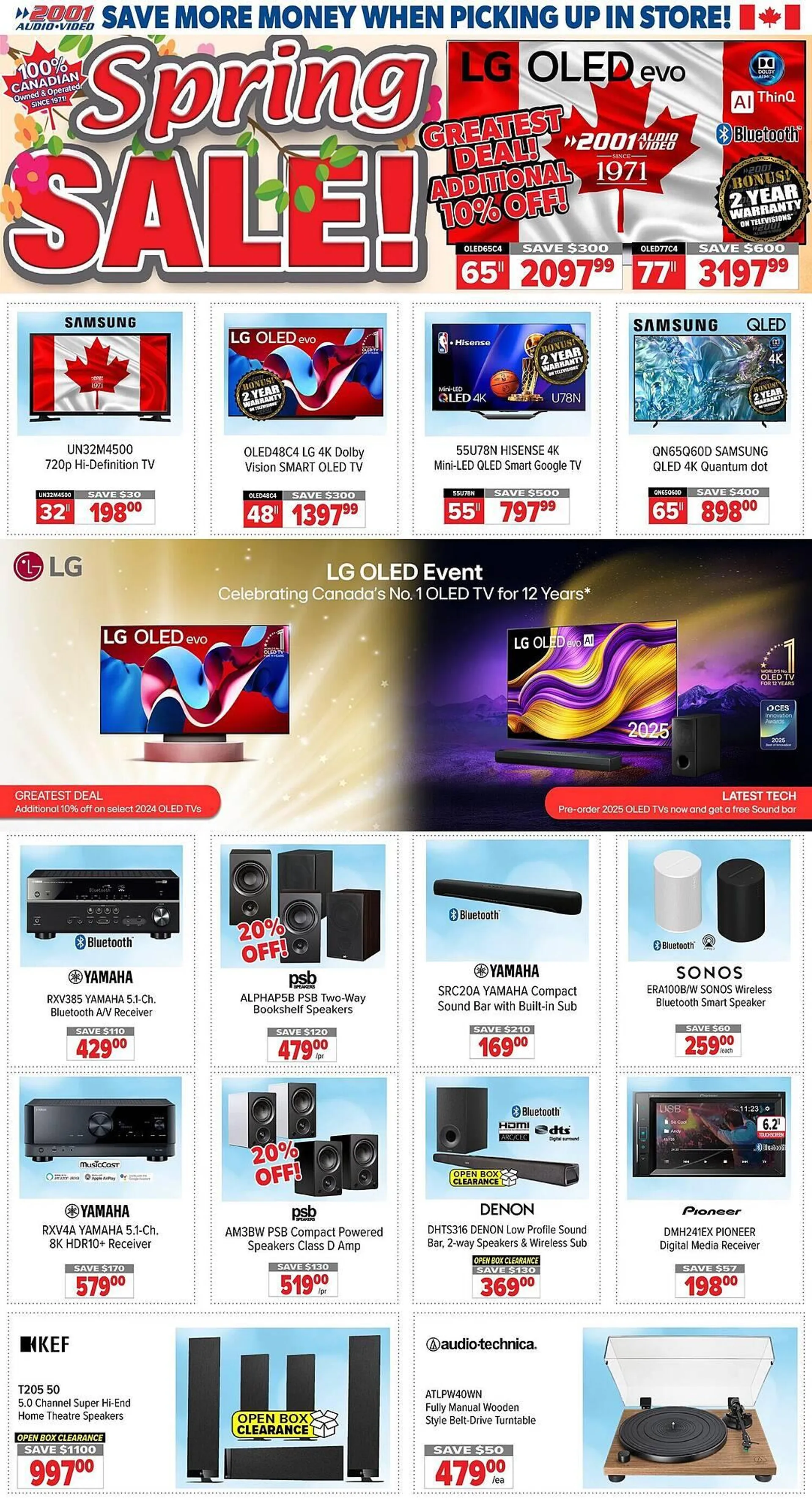 2001 Audio Video flyer - 1