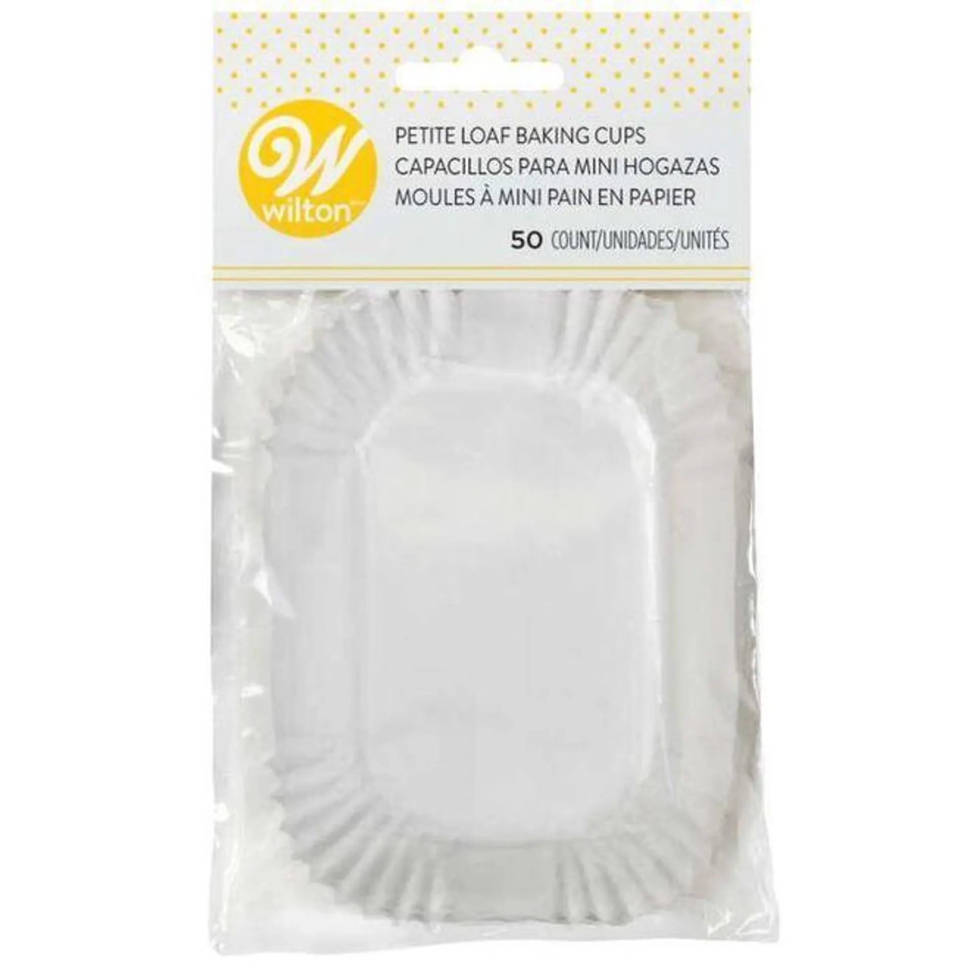 Mini Loaf Pan Liners, 50 Counts - Wilton