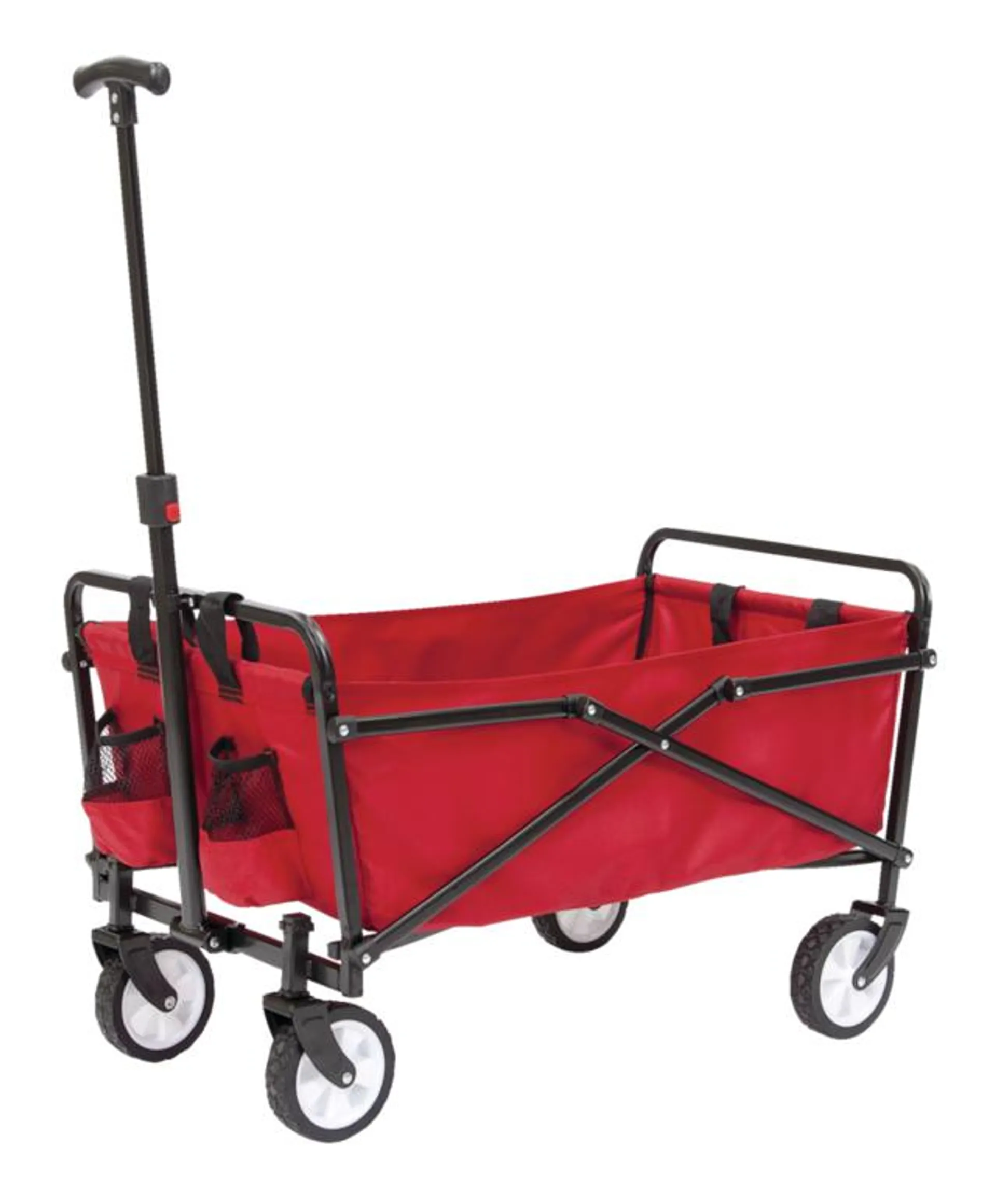 Seina Outdoor Collapsible Folding Utility Wagon w/ Cup Holders, 150 lb Capacity