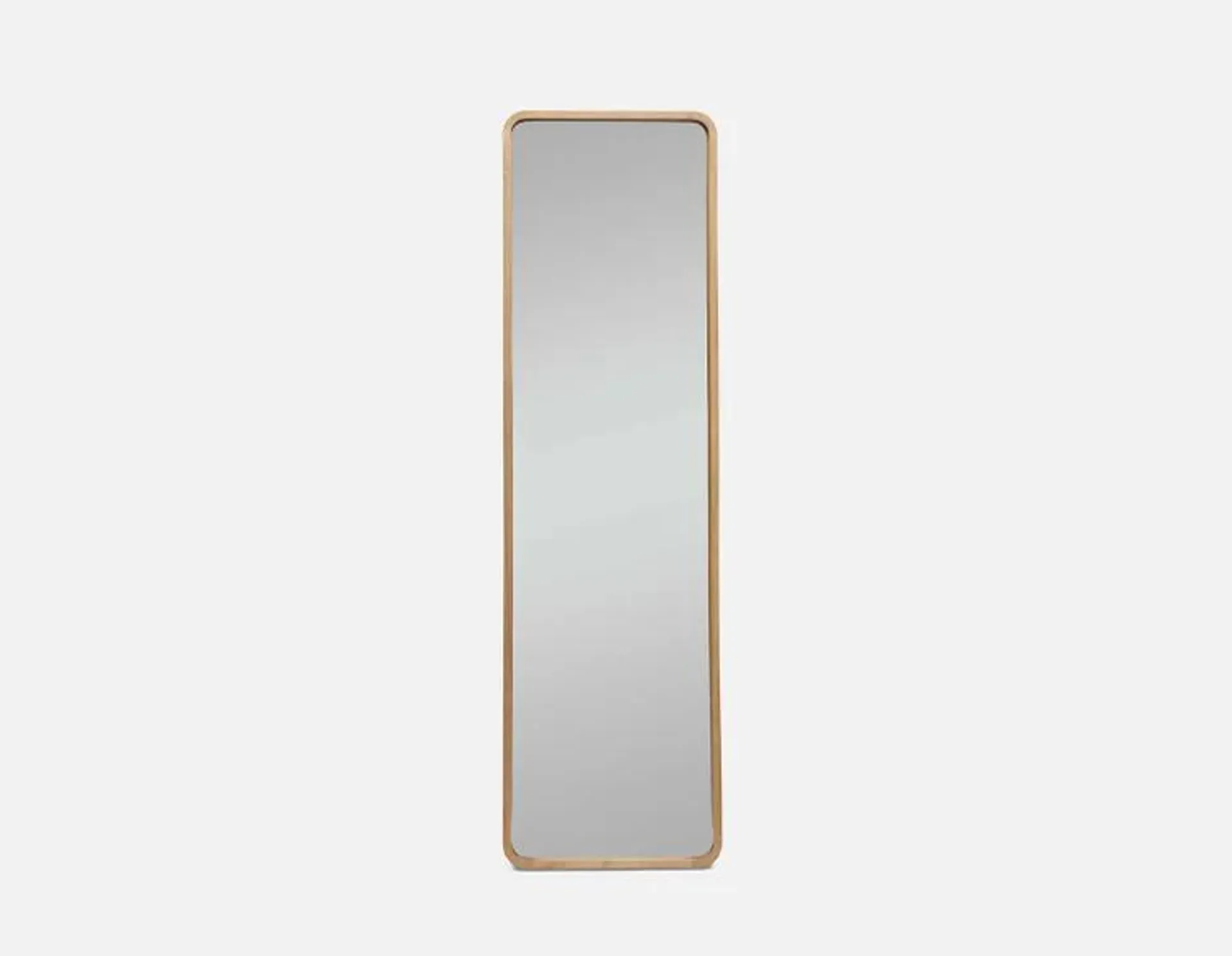 wood framed floor mirror 46 cm x 163 cm