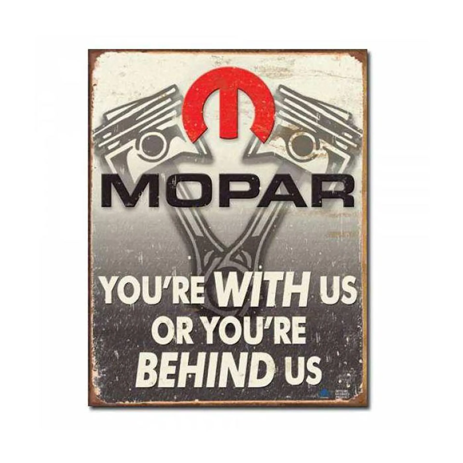 Mopar - Behind Us Tin Sign