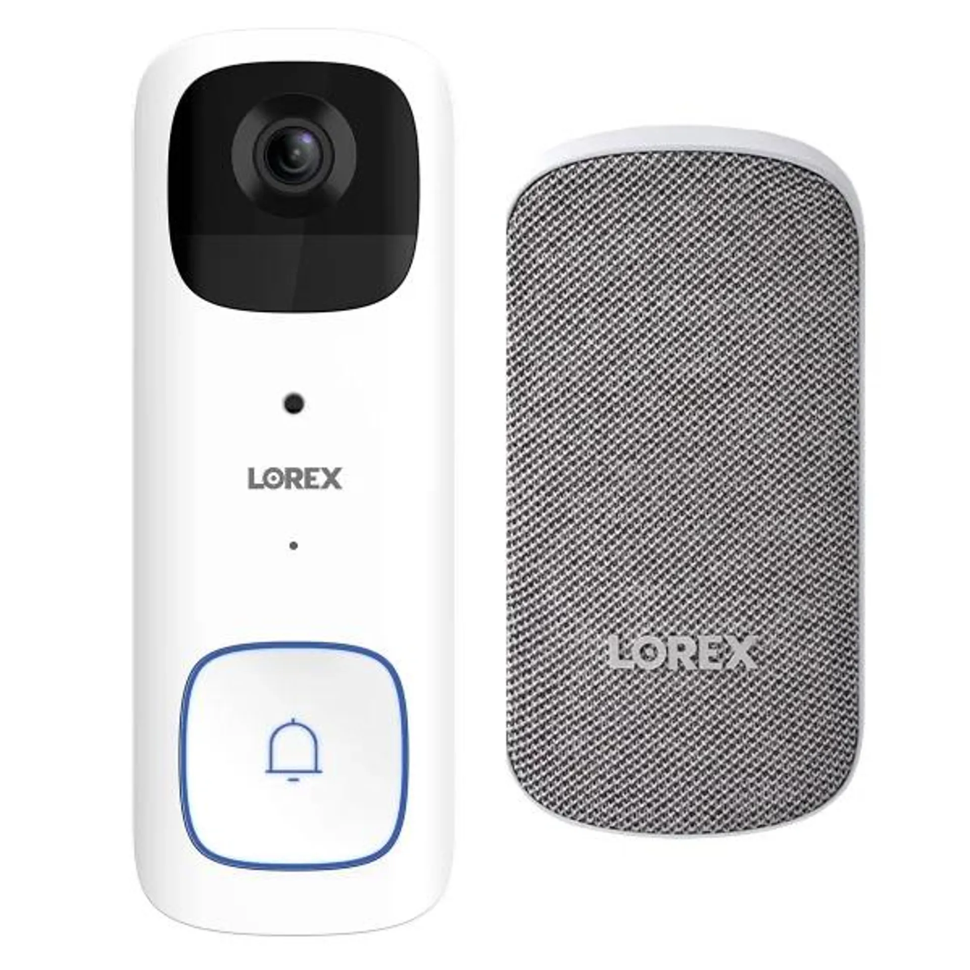 Lorex 2K Battery Video Doorbell with Wi-Fi Chimebox