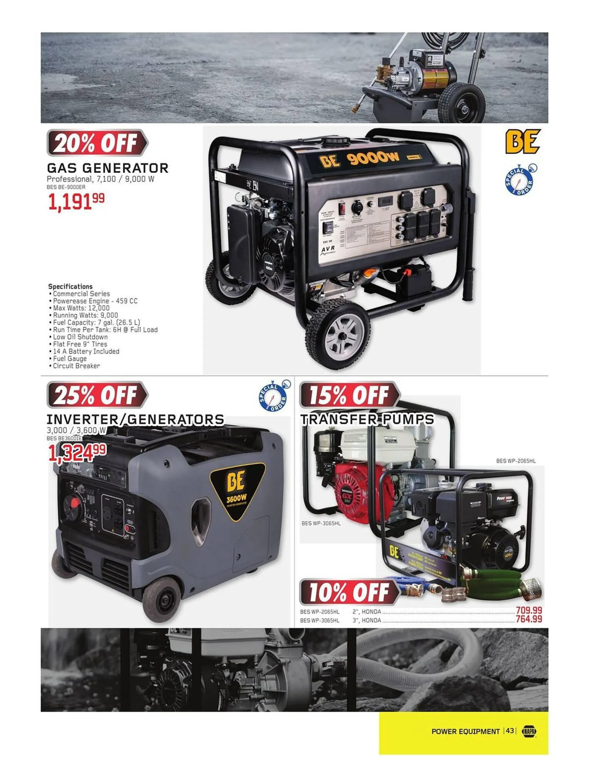 NAPA Auto Parts flyer from November 1 to December 31 2023 - flyer page 43