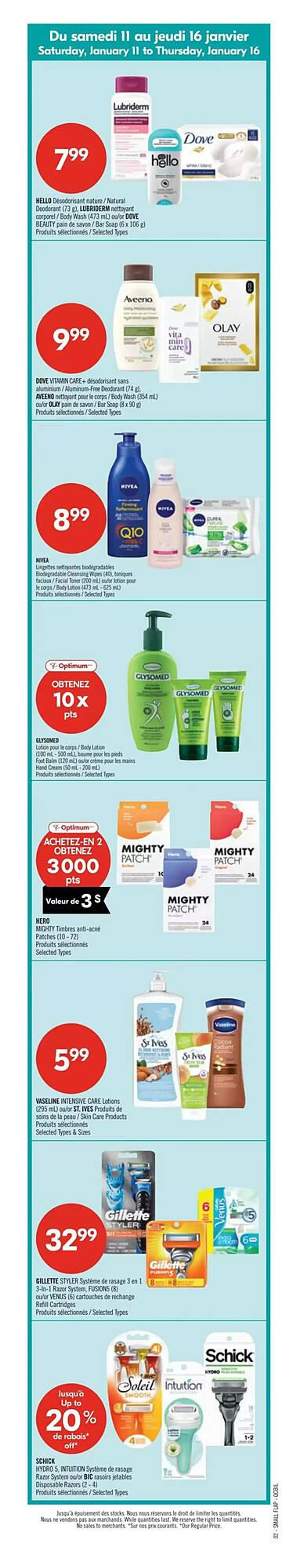 Shoppers Drug Mart flyer from January 11 to January 16 2025 - flyer page 16