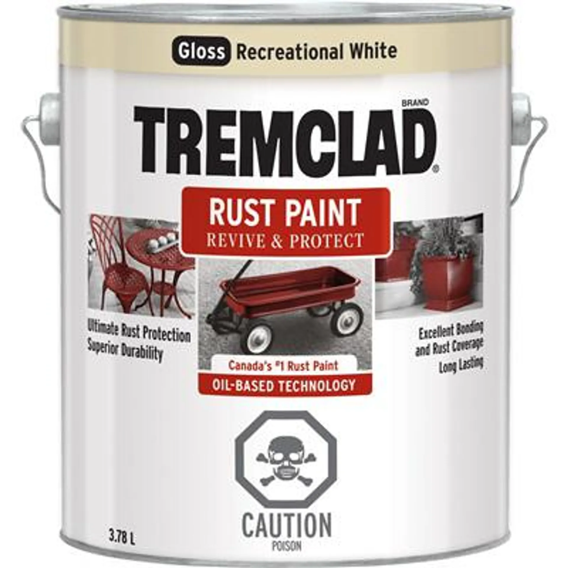 Tremclad Rust Paint Rv White 340G