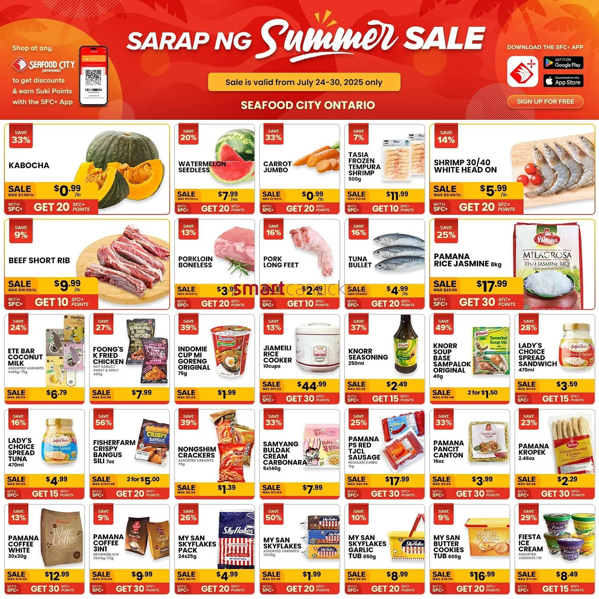 Seafood City Supermarket flyer from July 24 to July 30 2025 - flyer page 1