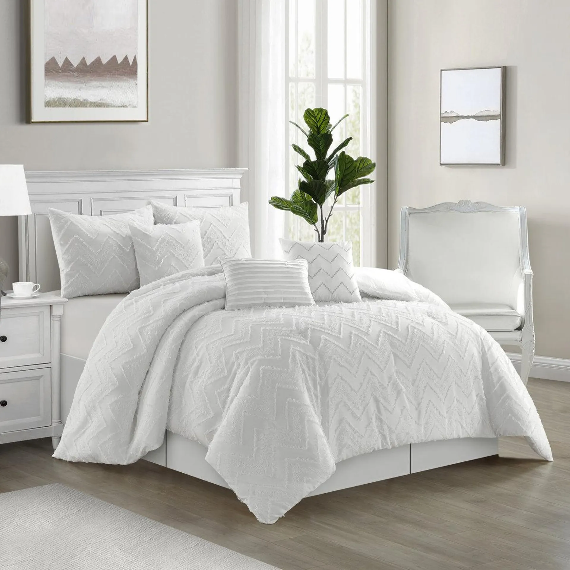 Farisa Microfiber 7 Piece Comforter Set