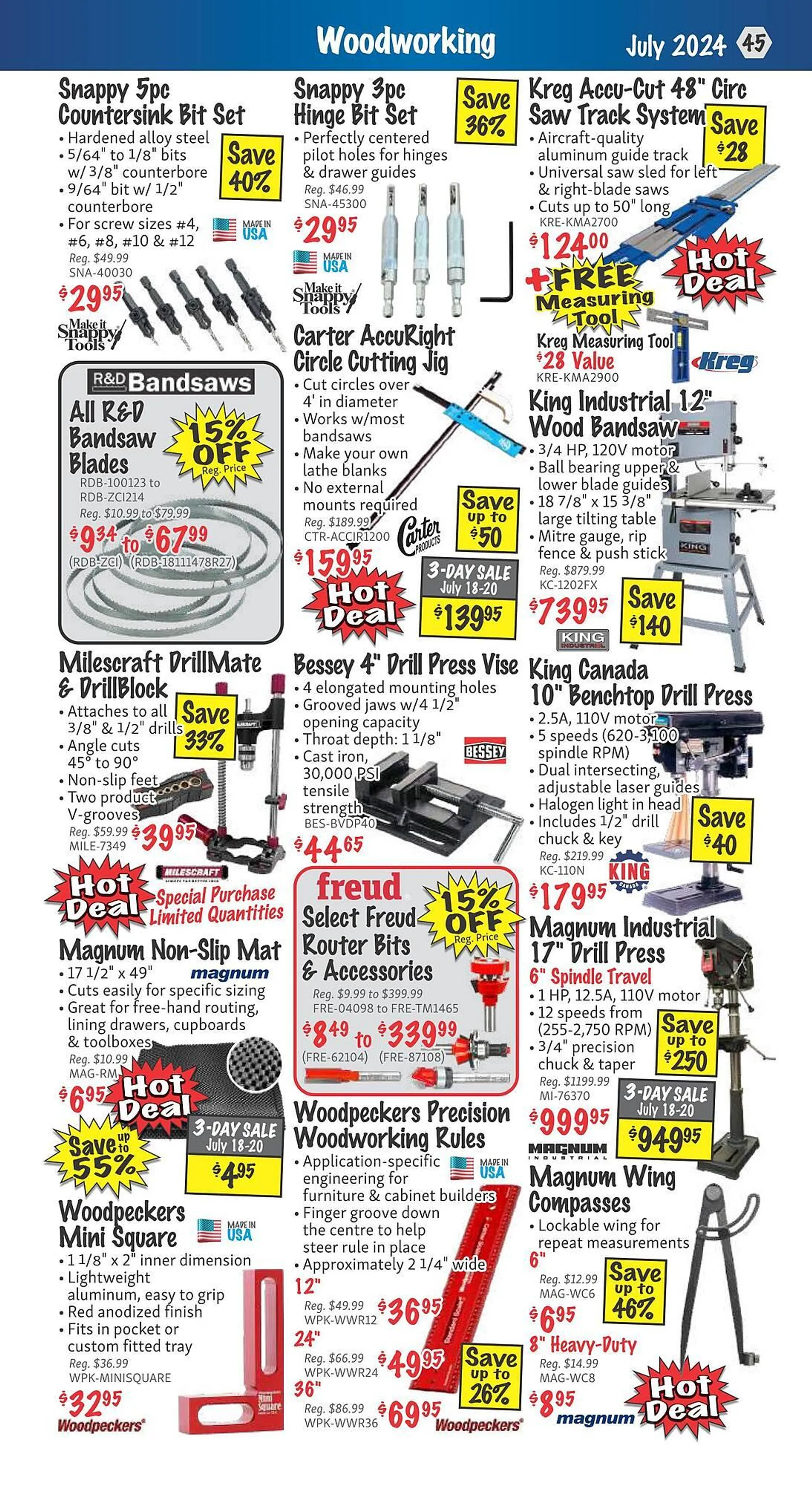 KMS Tools flyer from June 27 to July 31 2024 - flyer page 45