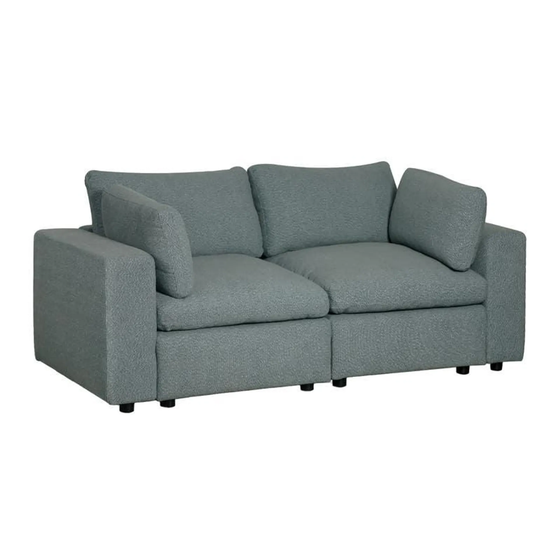 Causeuse modulaire grise - 4 mcx