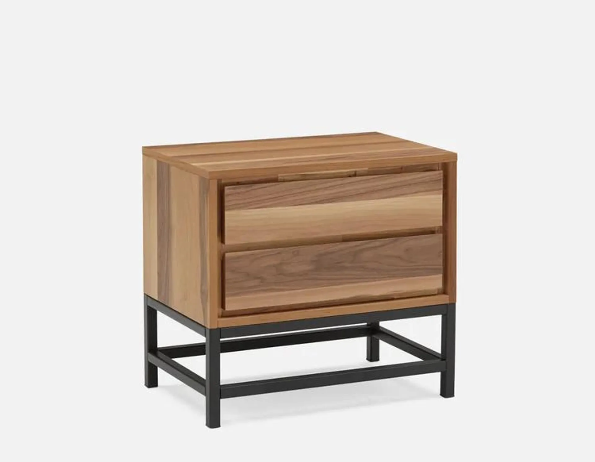 CLARENCE walnut veneer nightstand