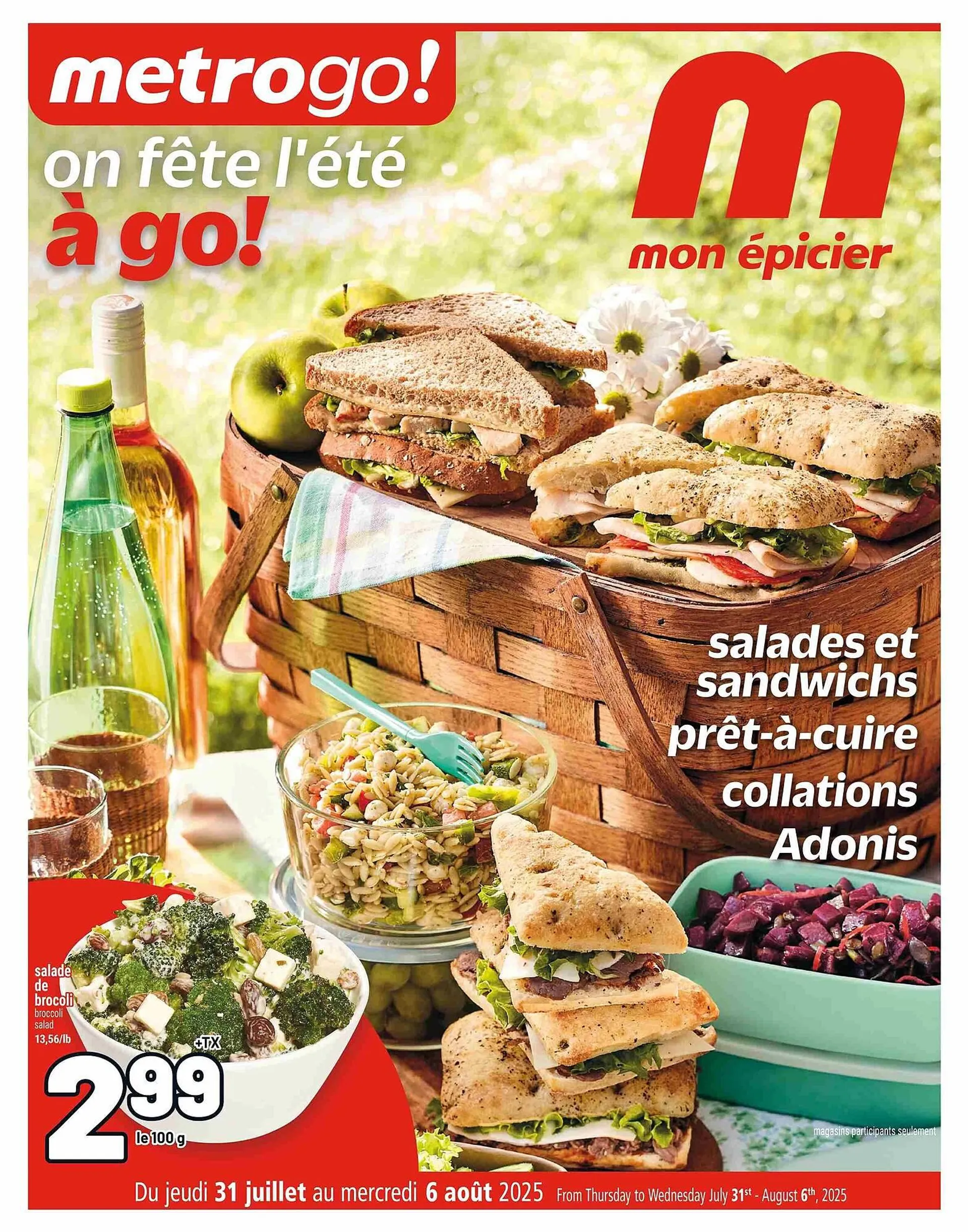 Metro flyer from July 31 to August 7 2025 - flyer page 1