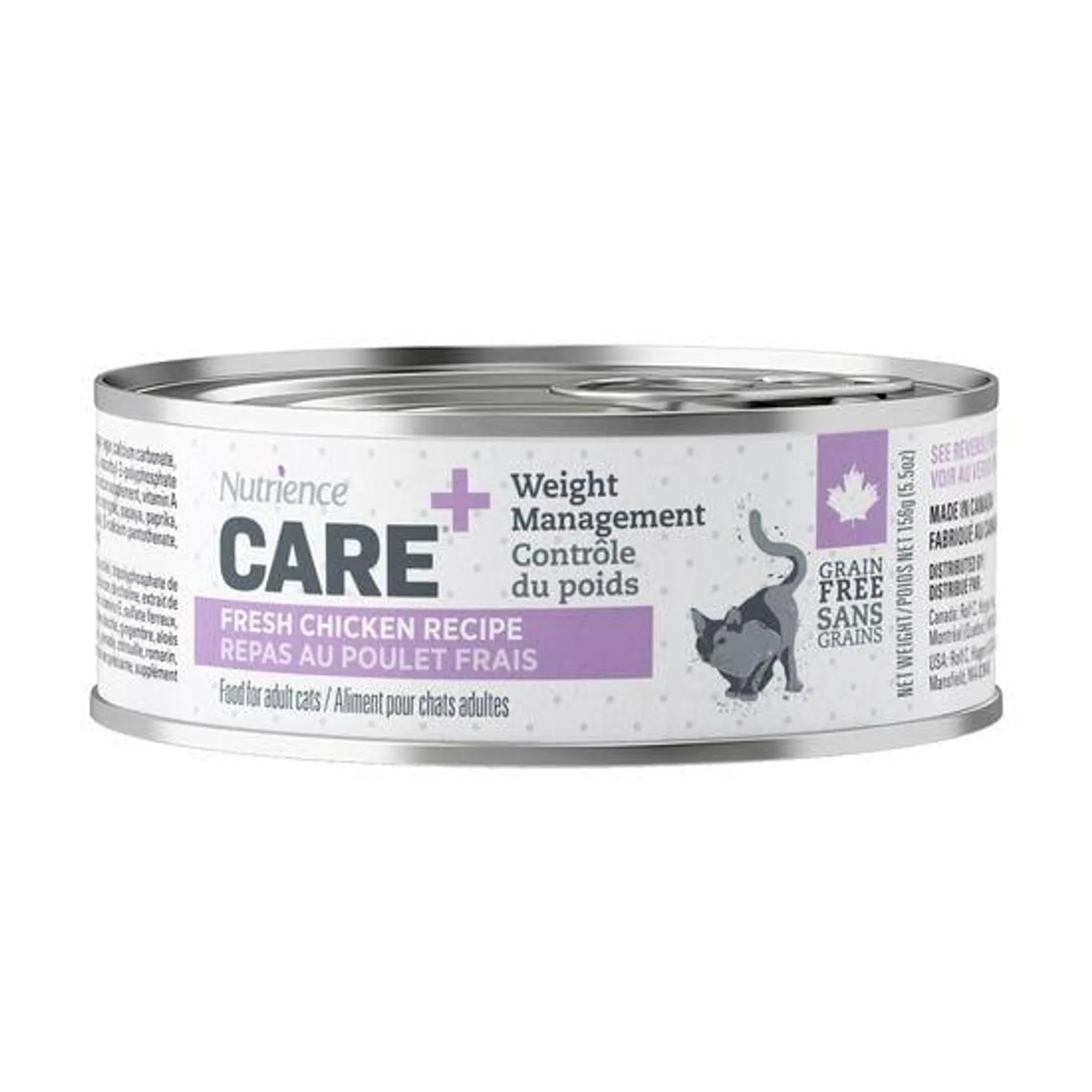 Pâté contrôle du poids pour chats, poulet frais