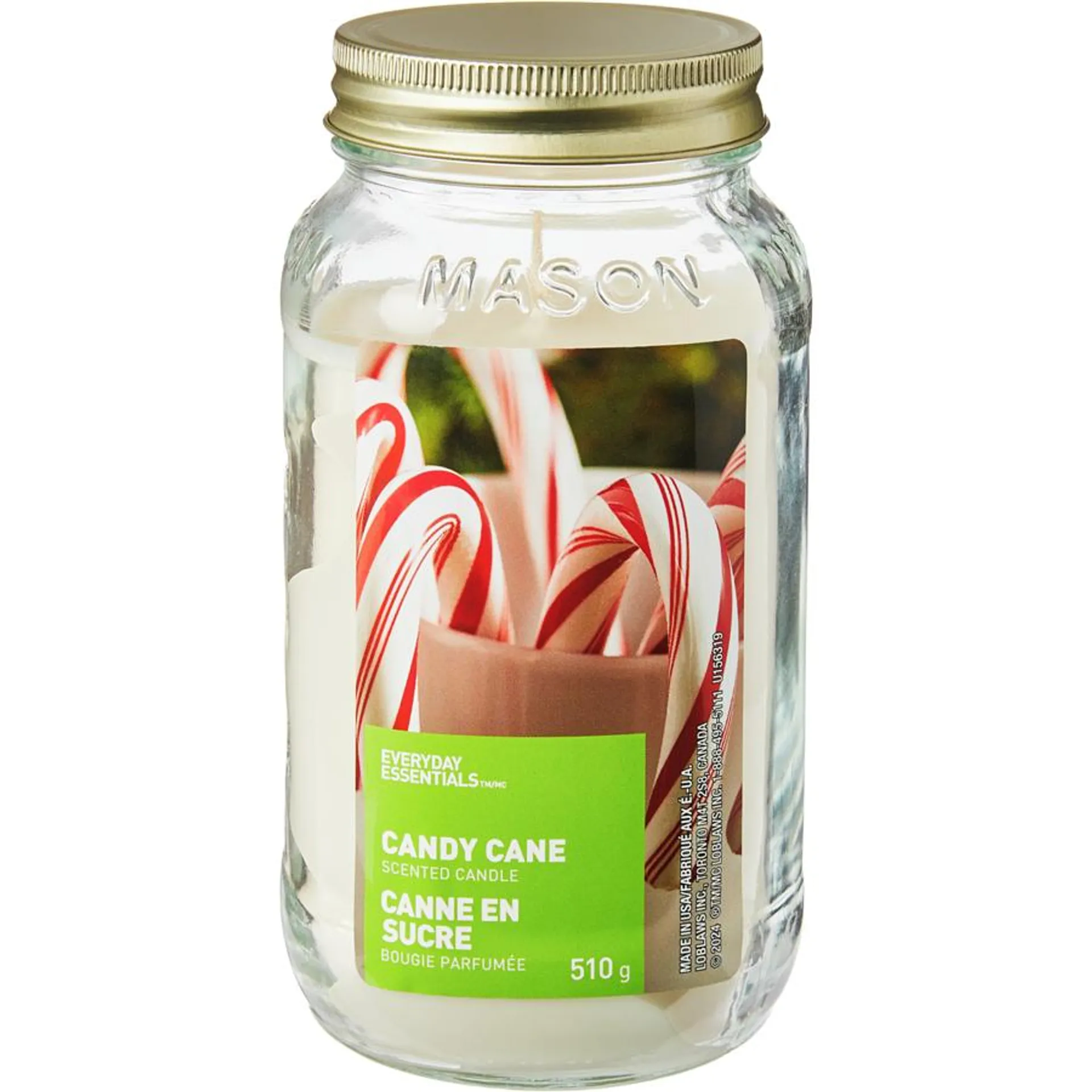 Candy Cane Scented Candle