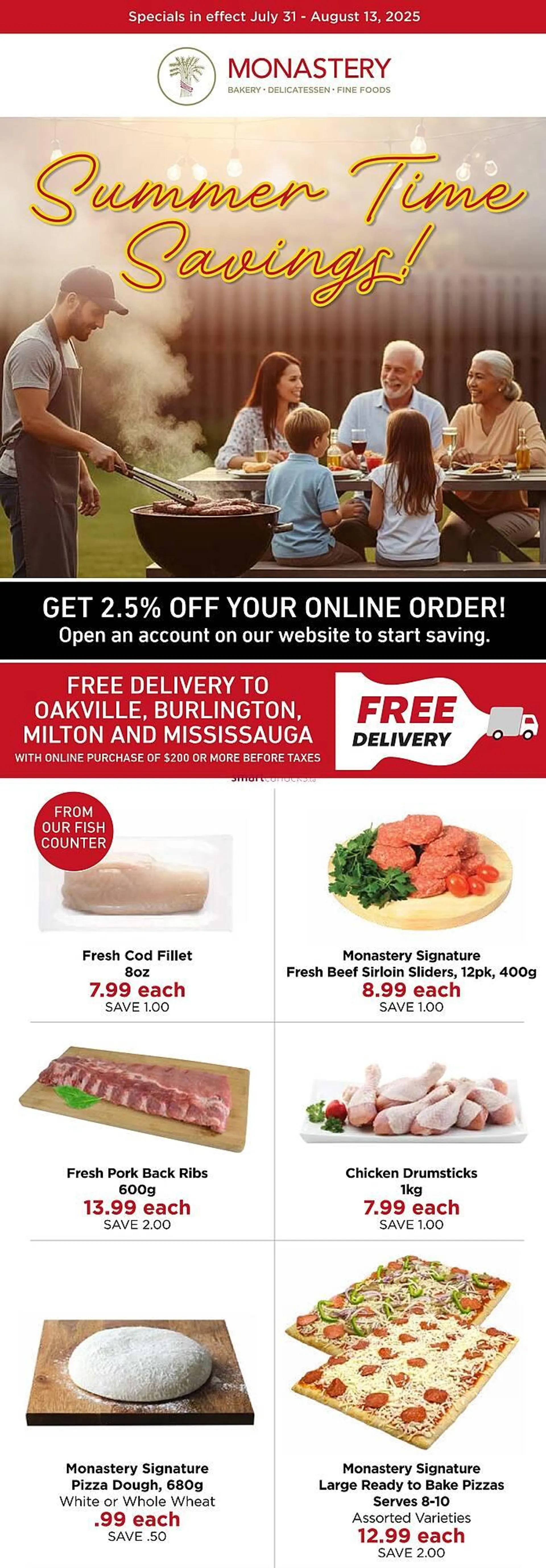 Monastery Bakery flyer - 1