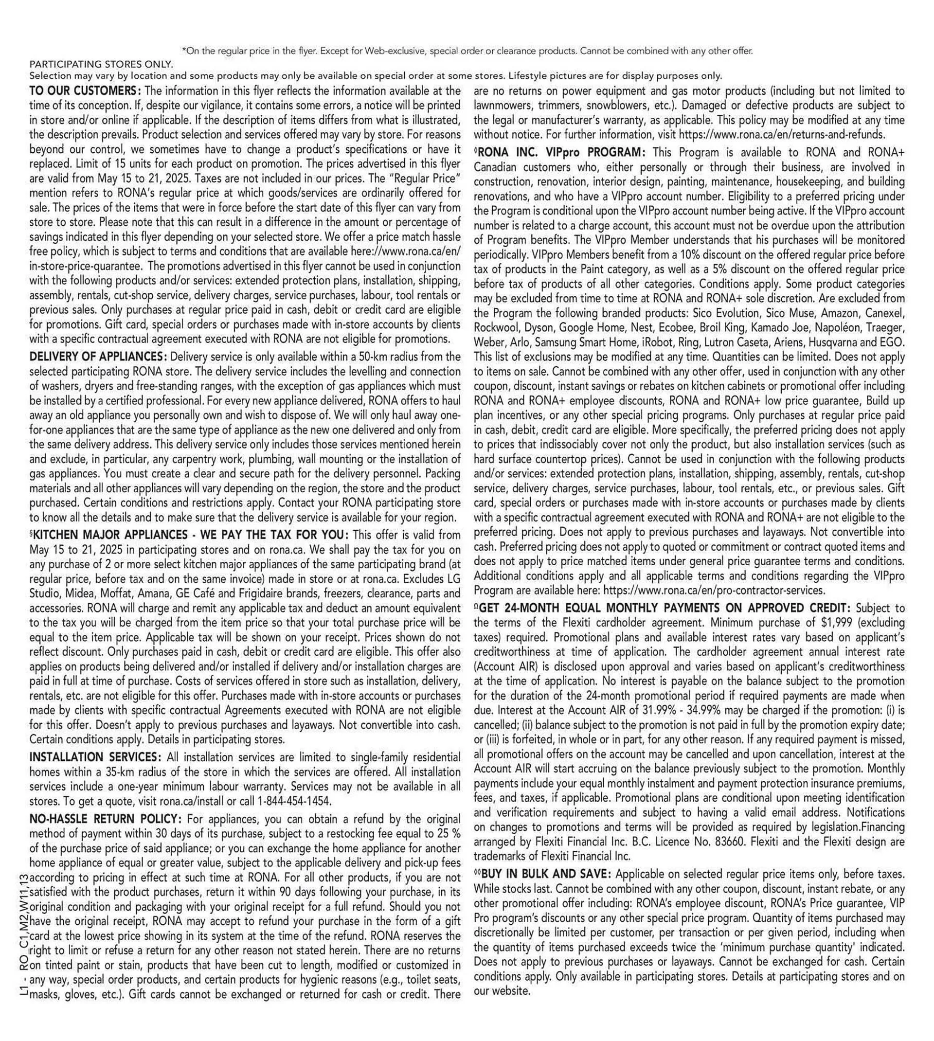 RONA flyer from May 15 to May 29 2025 - flyer page 27