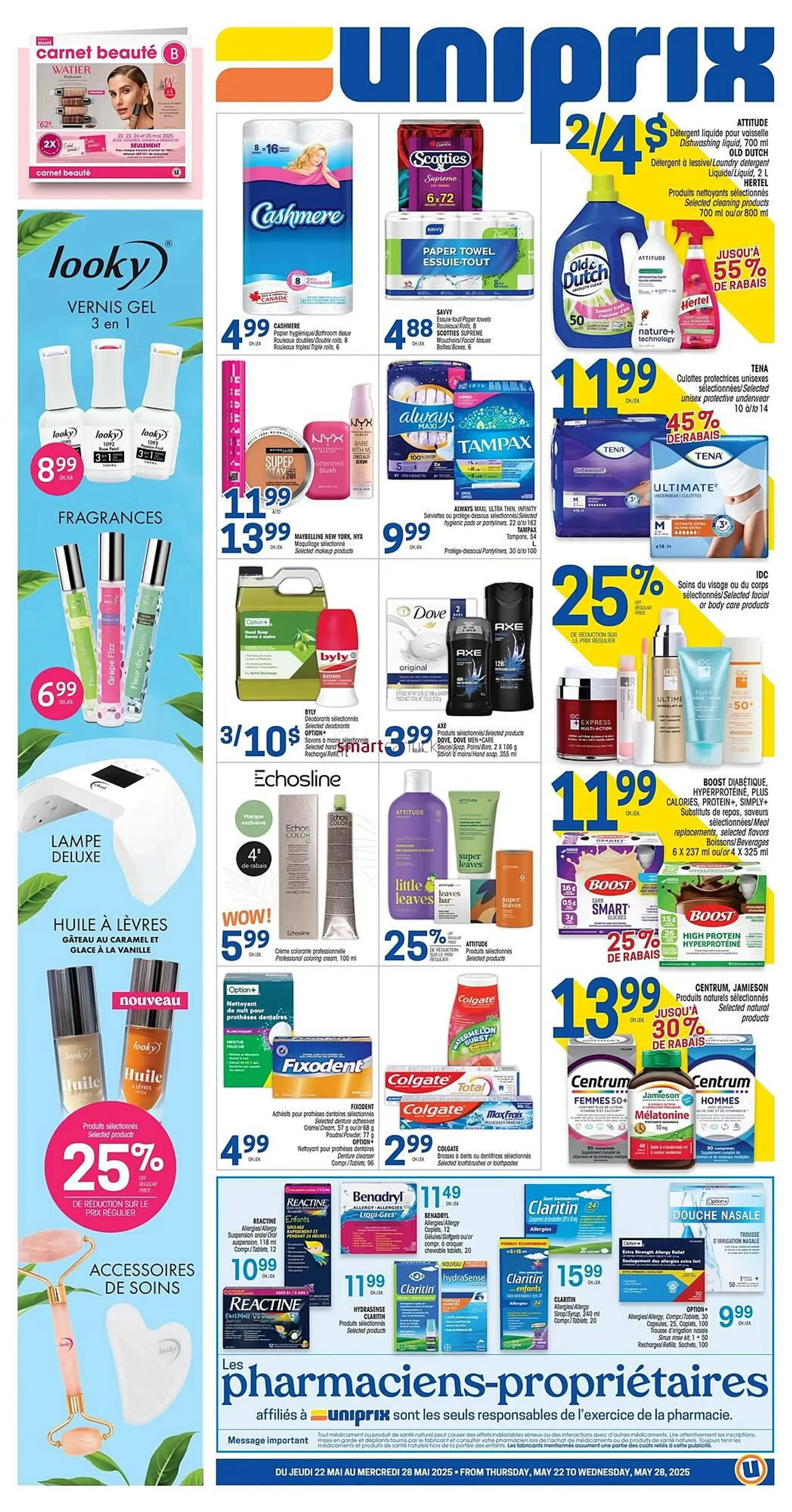 Uniprix flyer from May 22 to June 11 2025 - flyer page 1